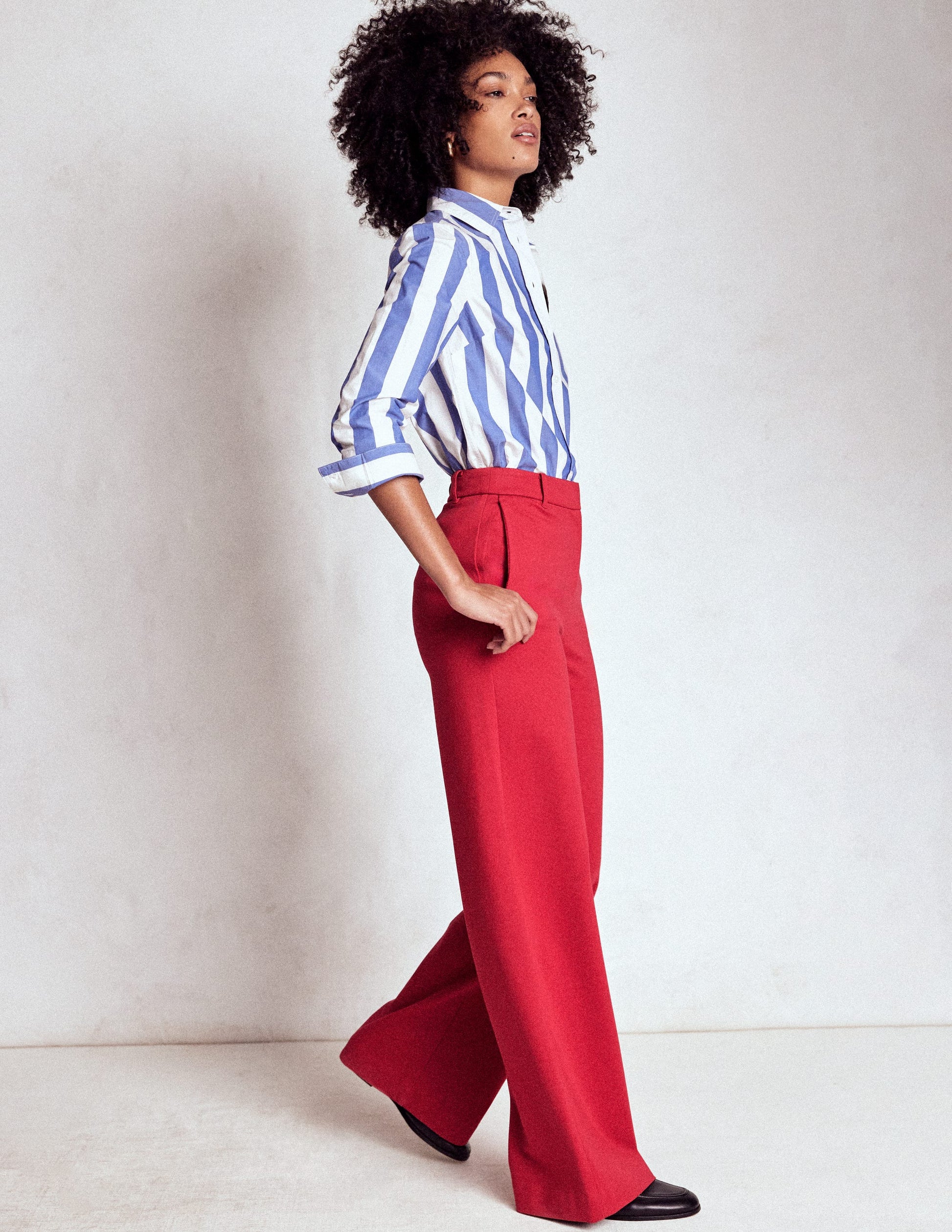 Belgravia Ponte Pants-Carmine Red-1