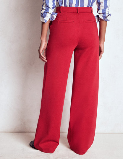 Belgravia Ponte Pants-Carmine Red-3