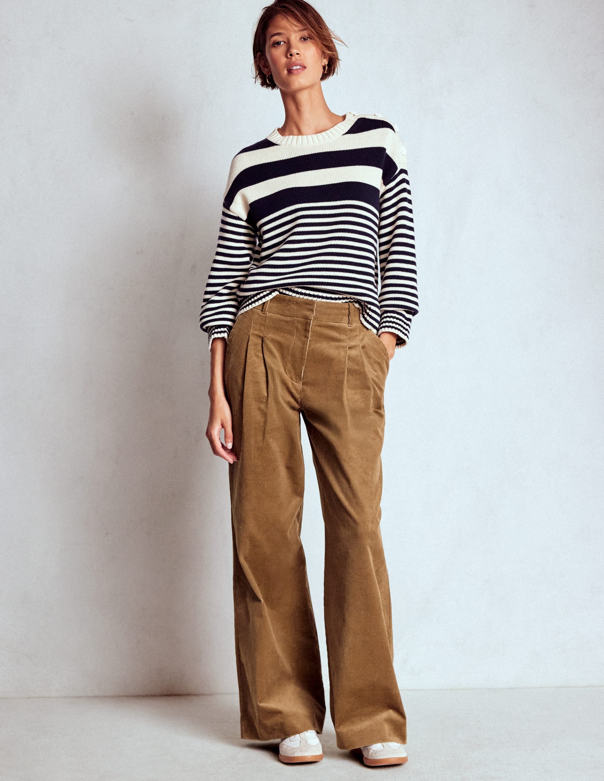 Kensington Cord Pants-Latte - Image 1