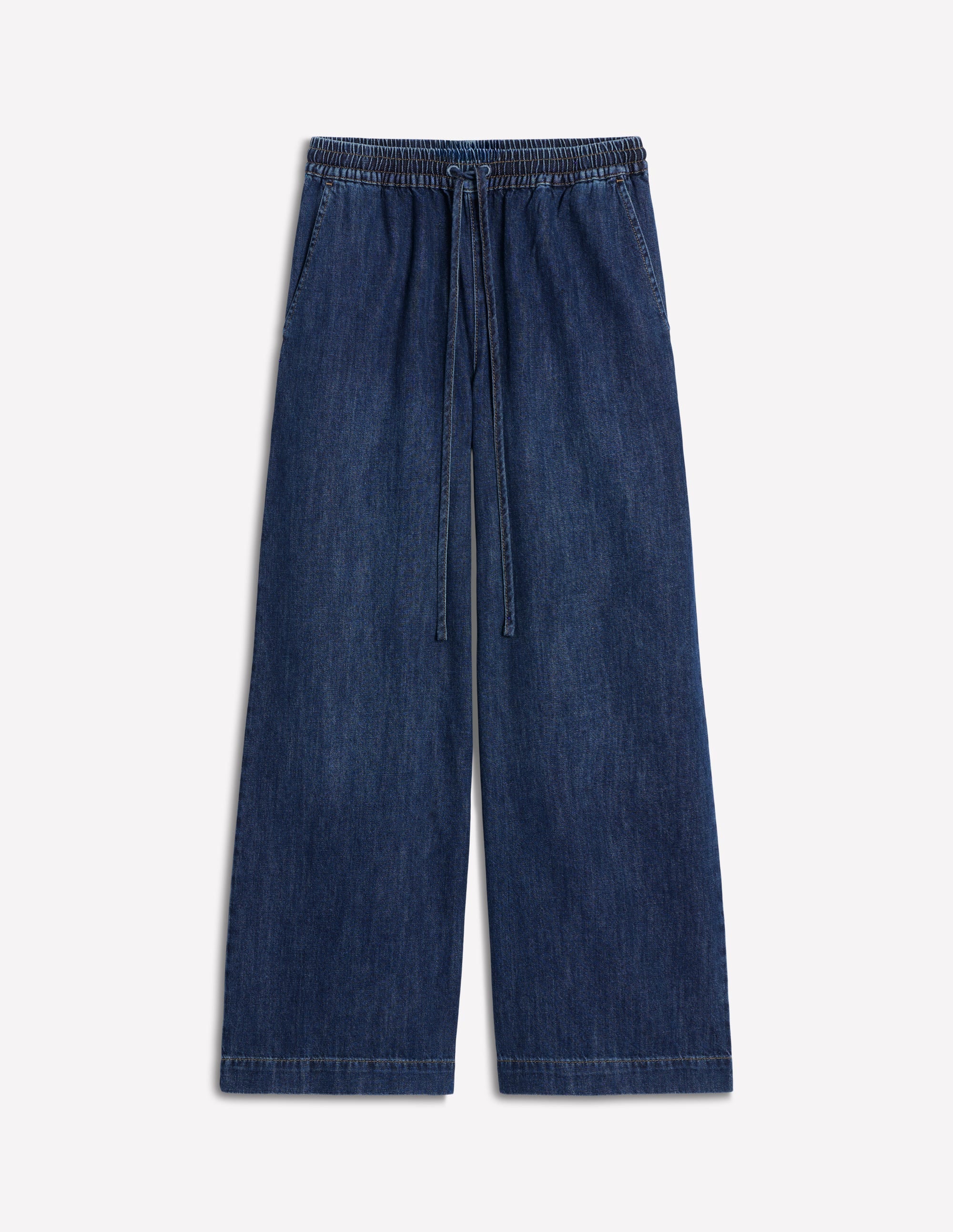 Drawcord Denim Pants-MID WASH - Image 7