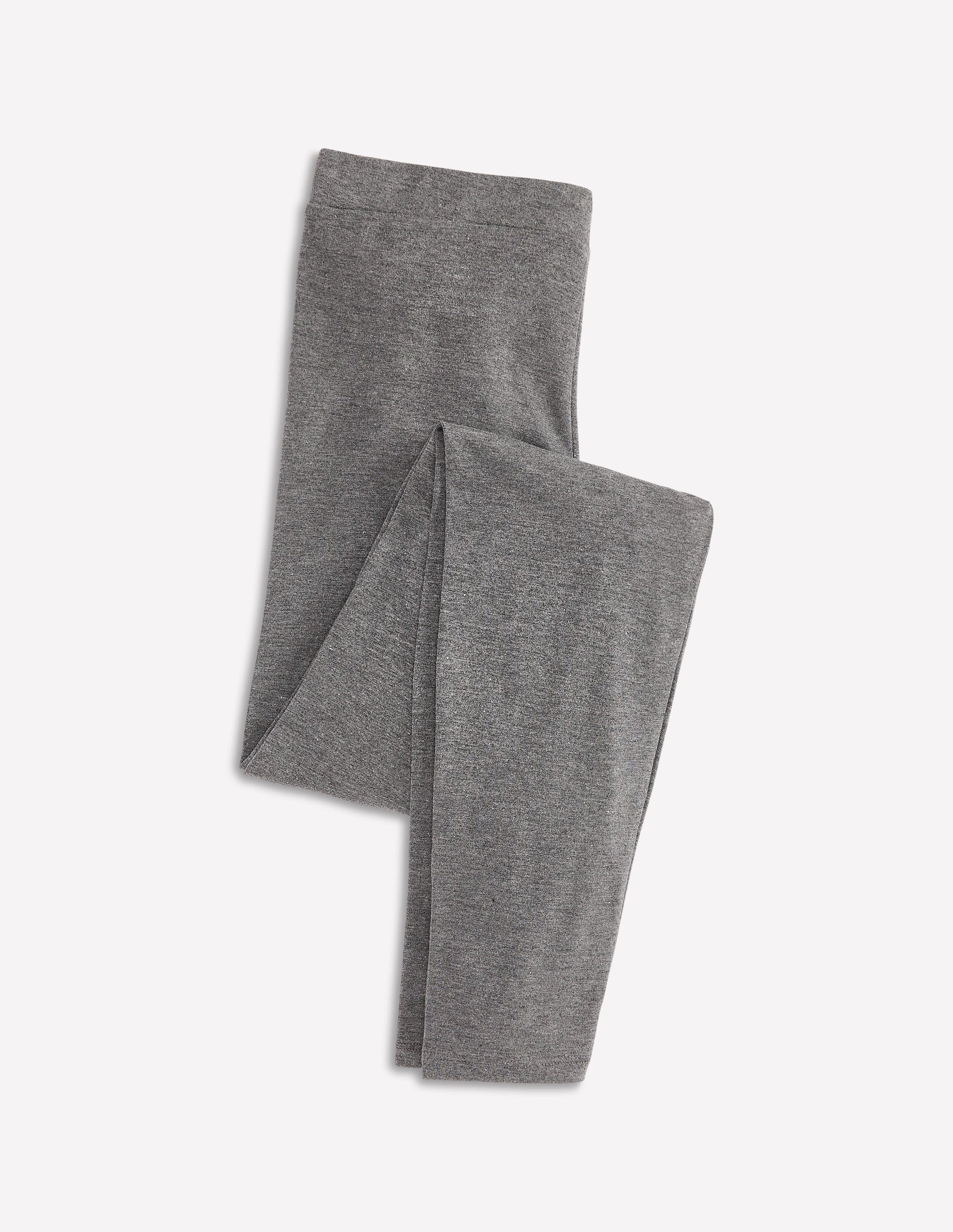 High Rise Jersey Leggings-Charcoal Marl-5
