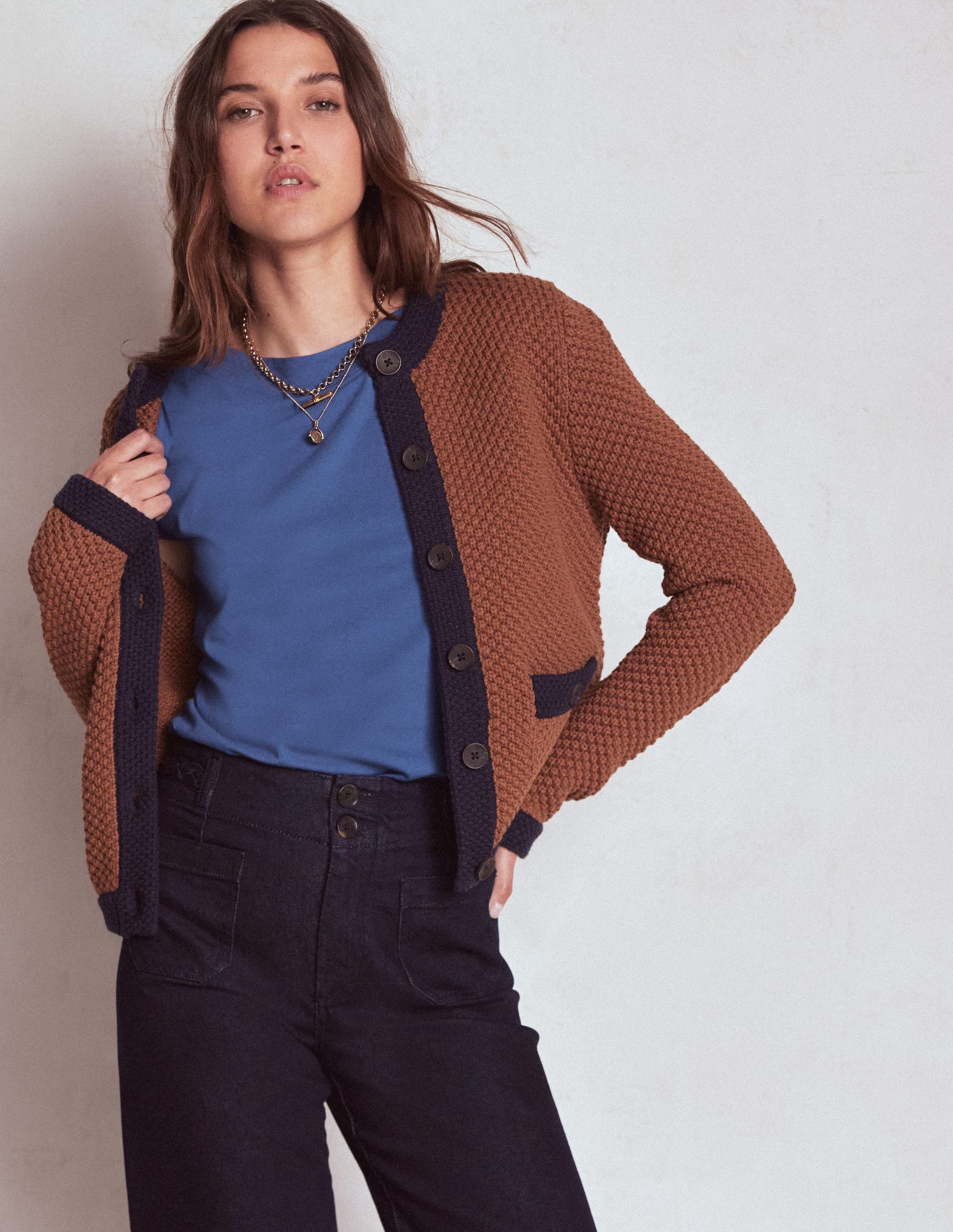 Supersoft Boat Neck T-Shirt-Denim Blue-4