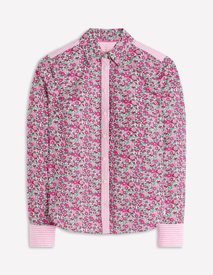 Sienna Cotton Shirt-Pop Pansy, Apple Blossom-7