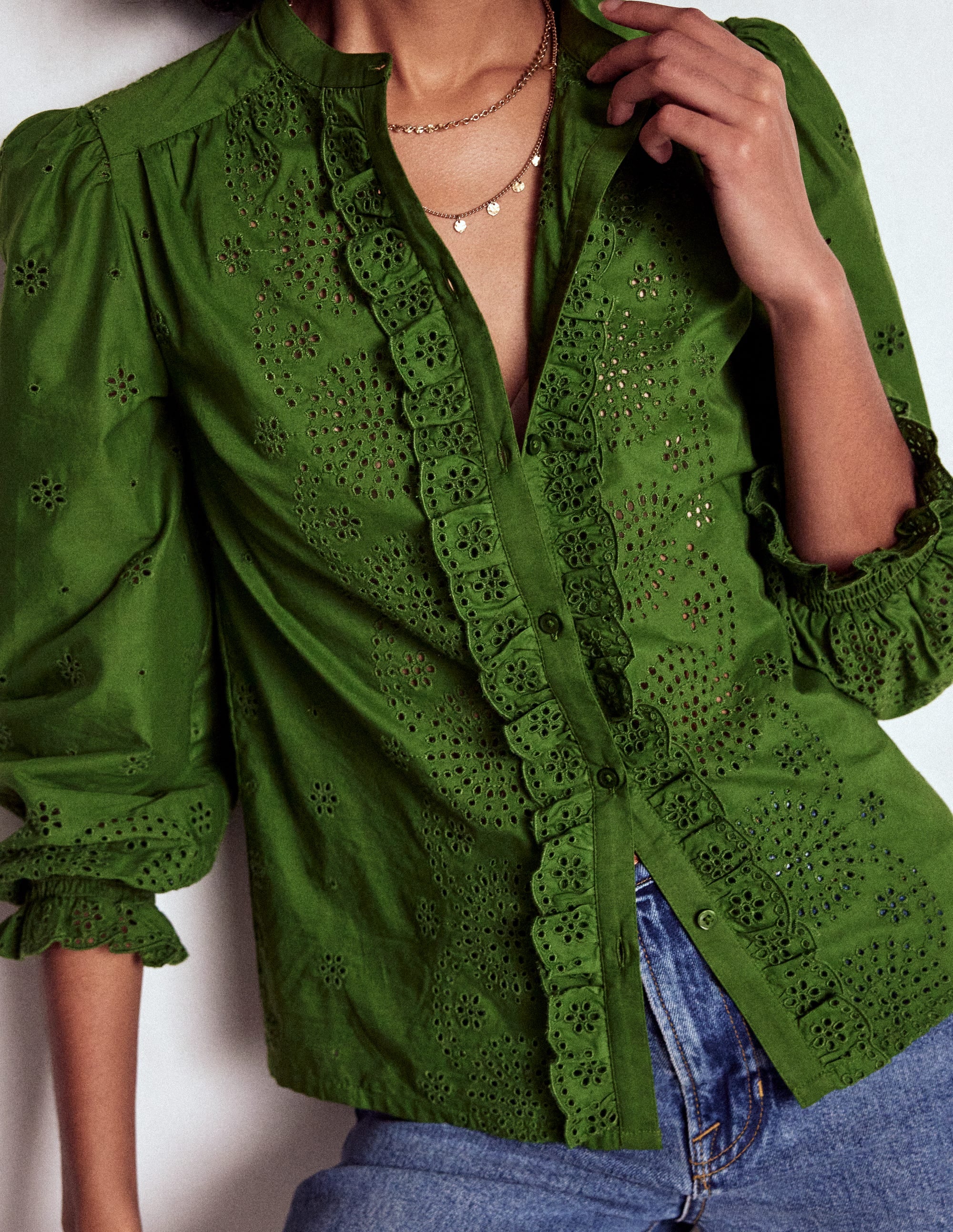 Alice Broderie Top-Promenade Green - Image 2