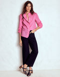 Helena Cotton Dobby Top-Rose Bloom