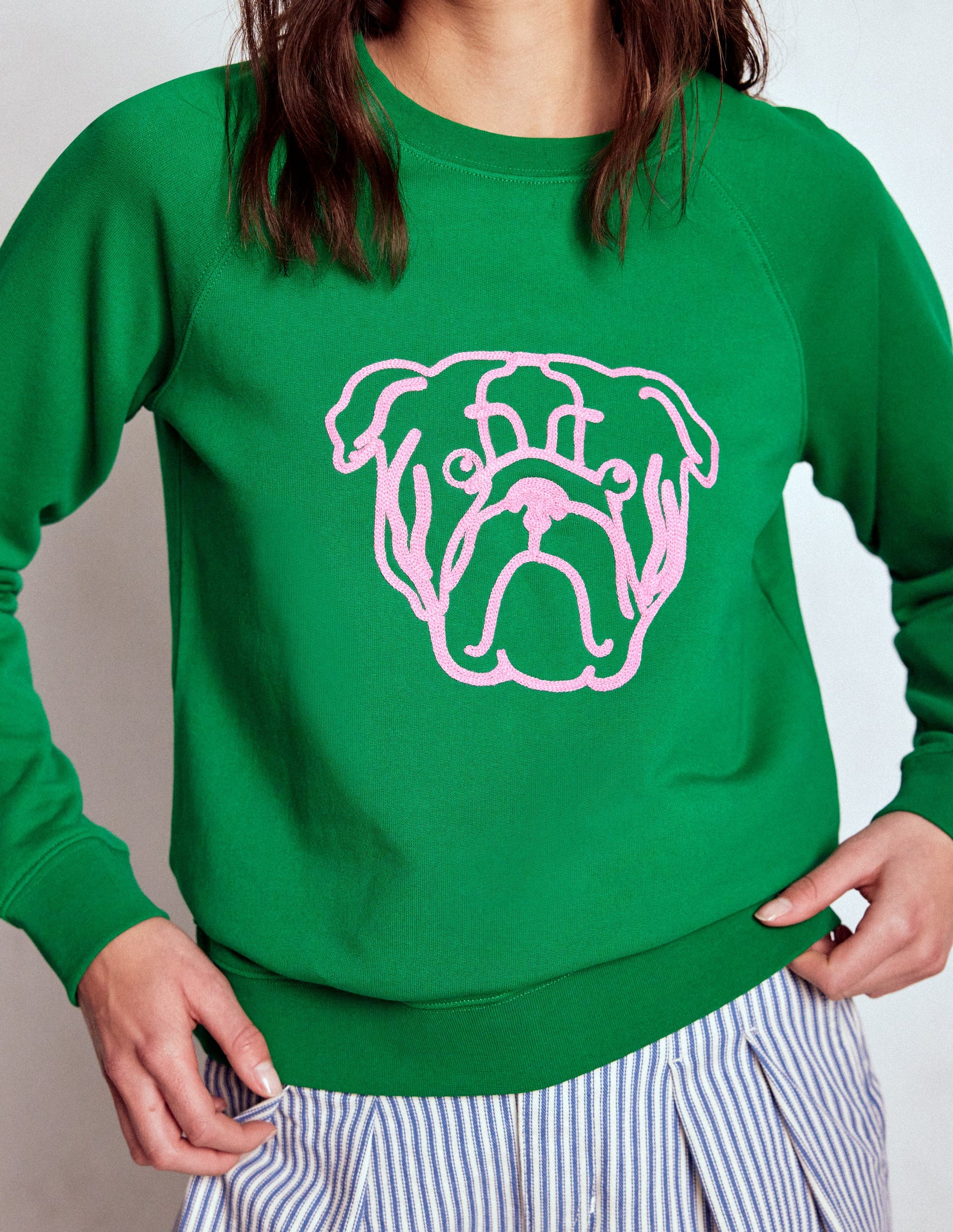 Rosa Embroidered Sweatshirt-Grumpy Dog-2