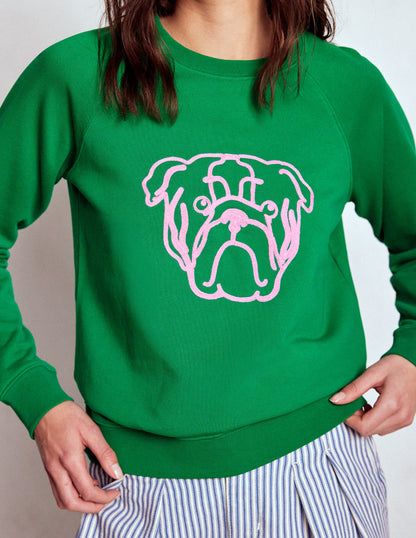 Rosa Embroidered Sweatshirt-Grumpy Dog-2