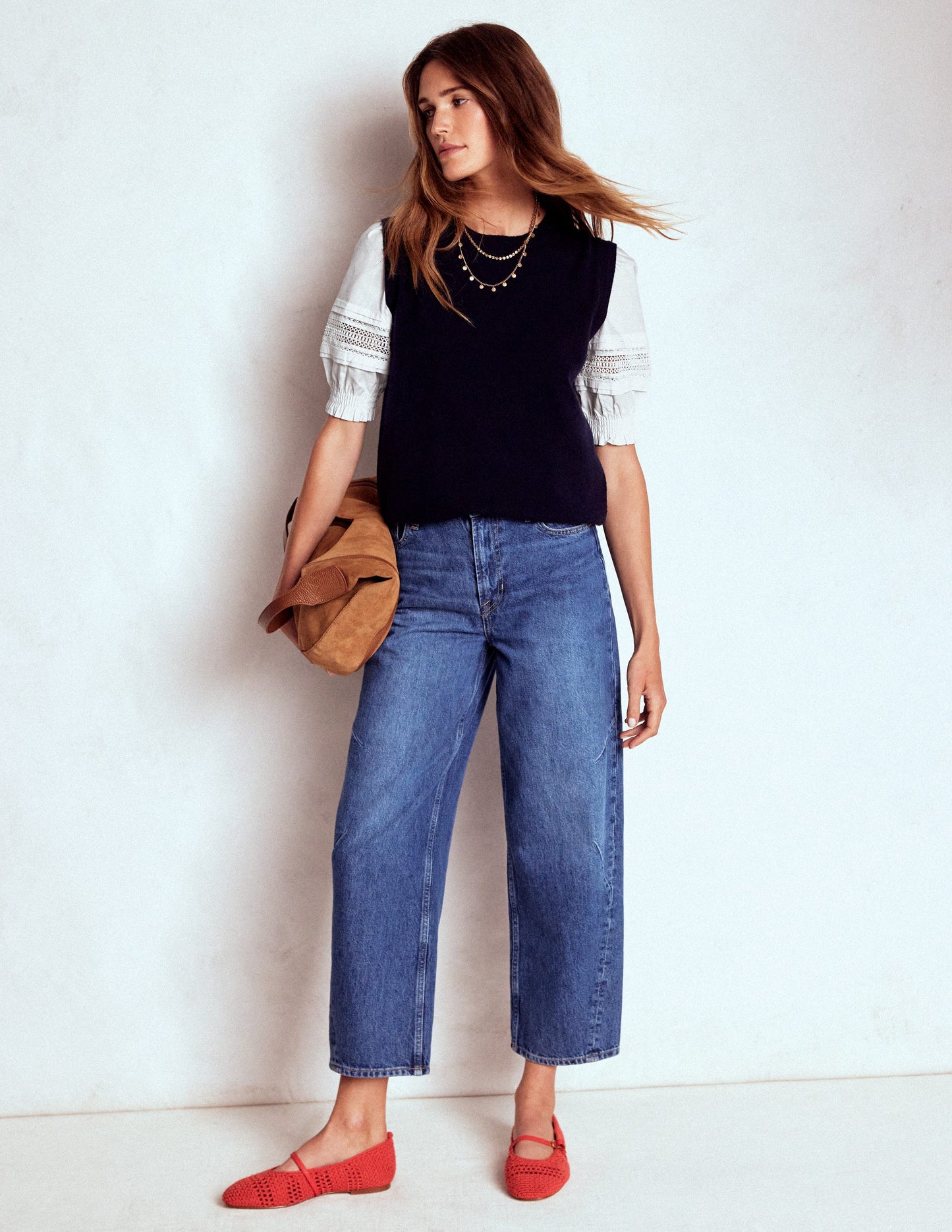 Lottie Puff Sleeve Top-White