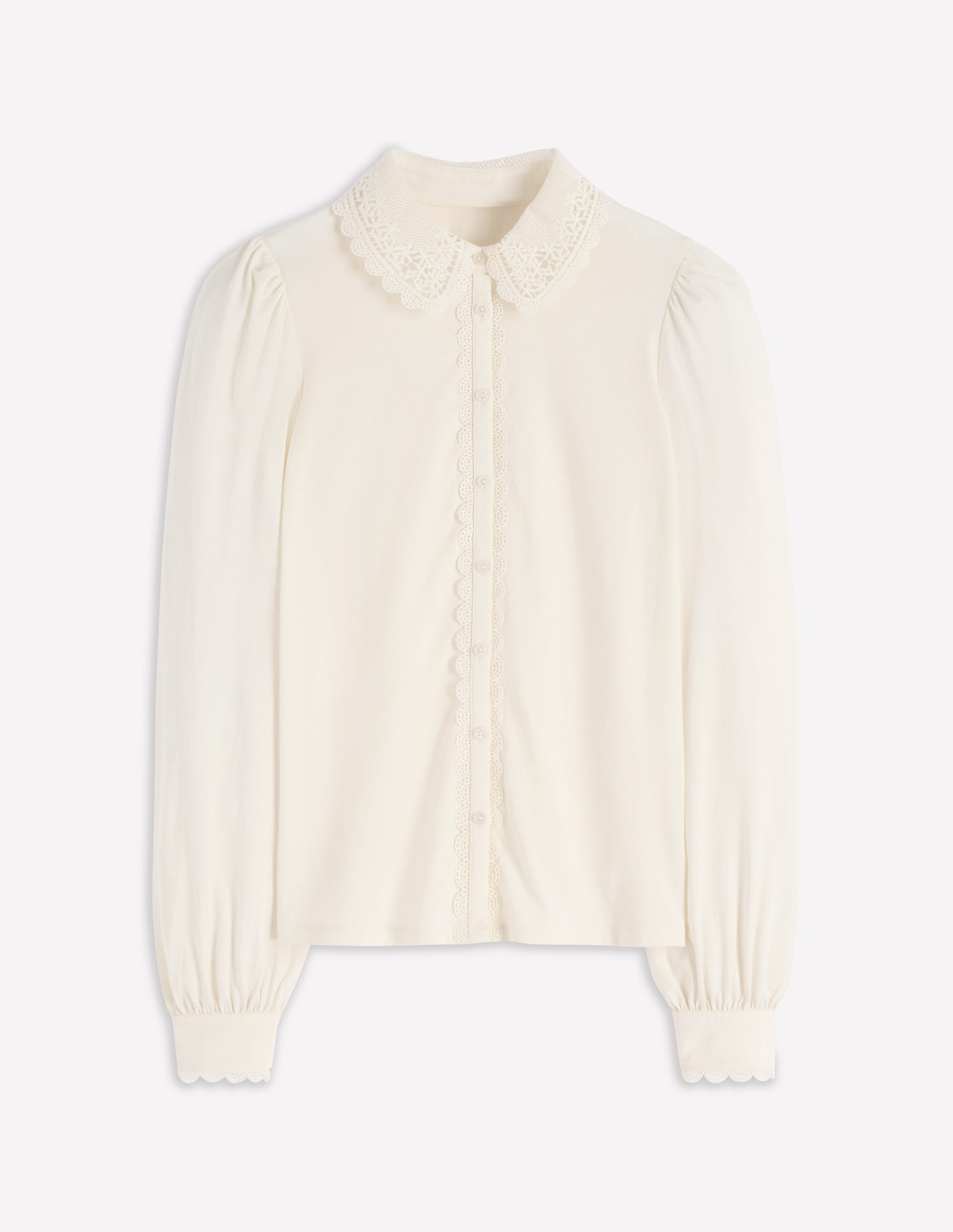 Lace Collar Blouse-Ivory | Boden USA