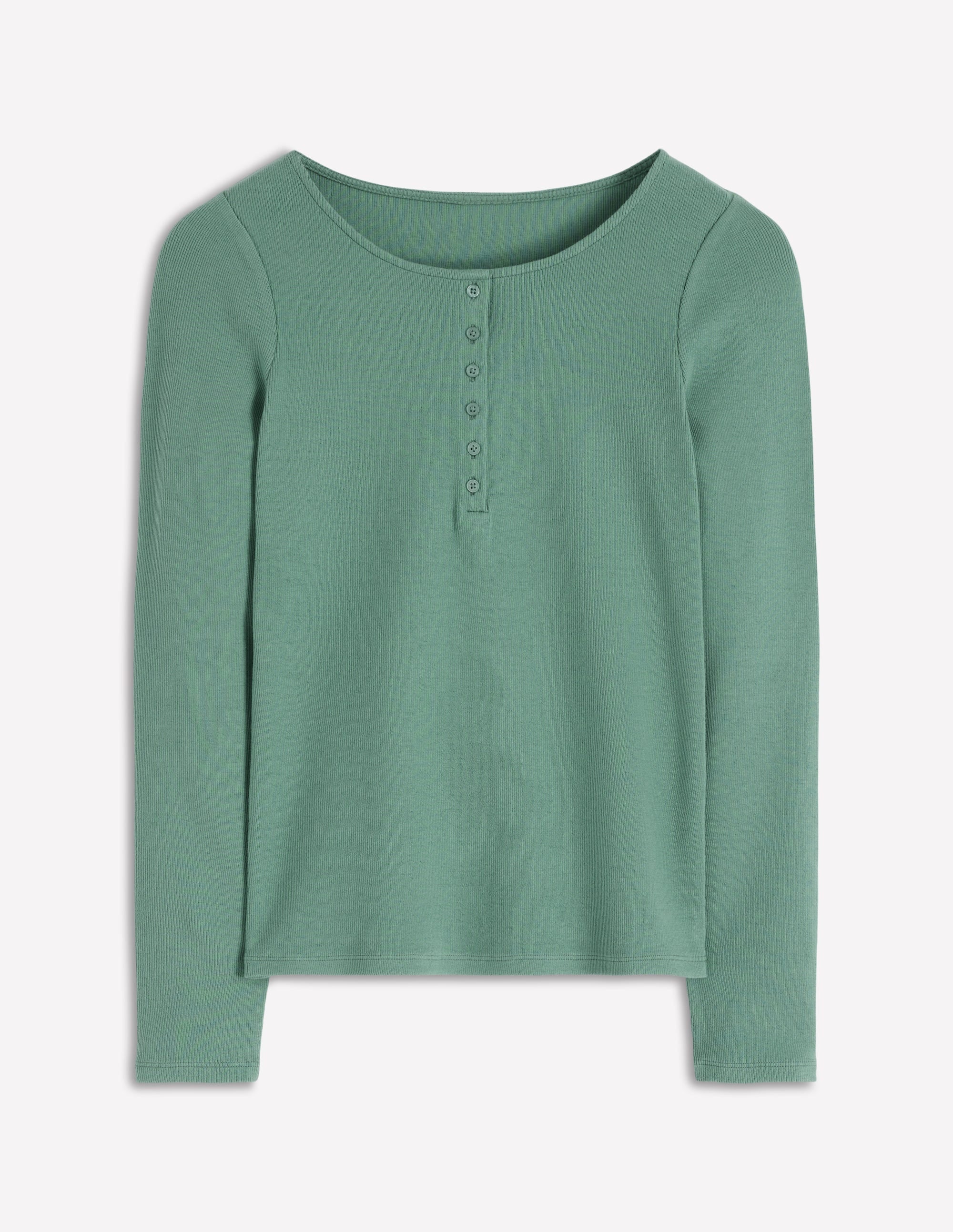 Rib Henley-Eucalyptus - Image 5