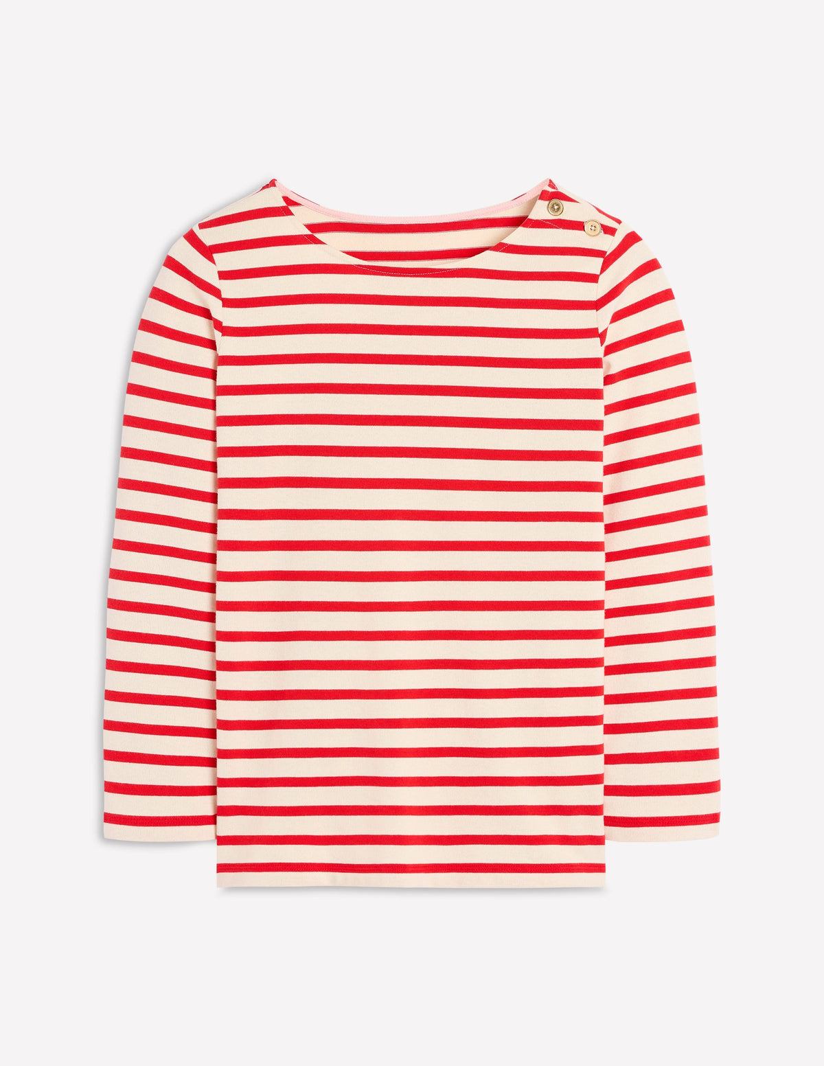 Button Mariner Breton-Ivory and Brilliant Red - Image 5