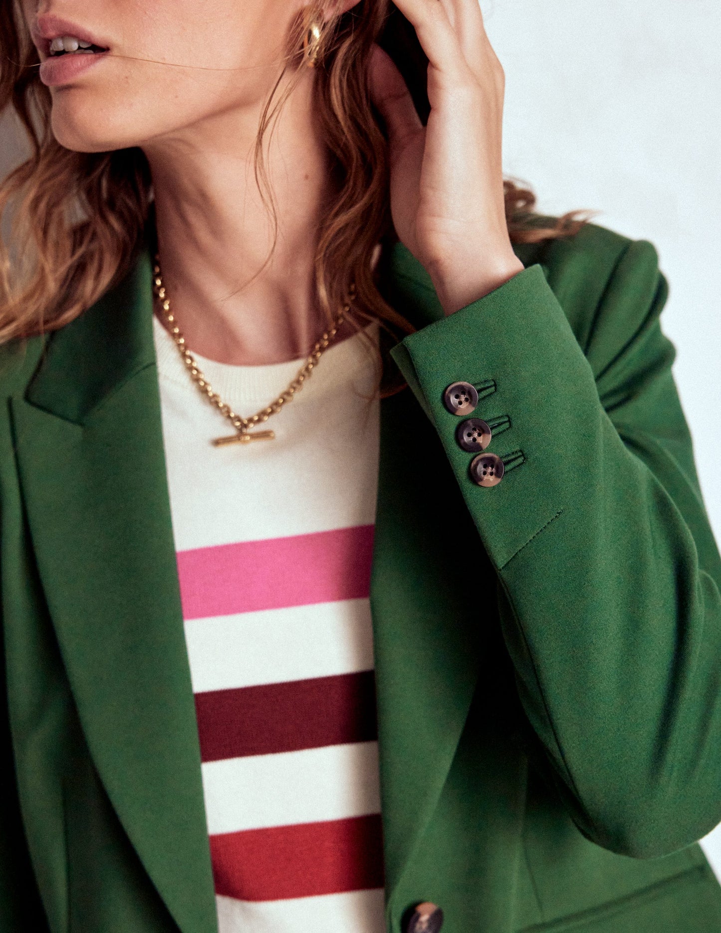 Marylebone Ponte Blazer-Hunter green