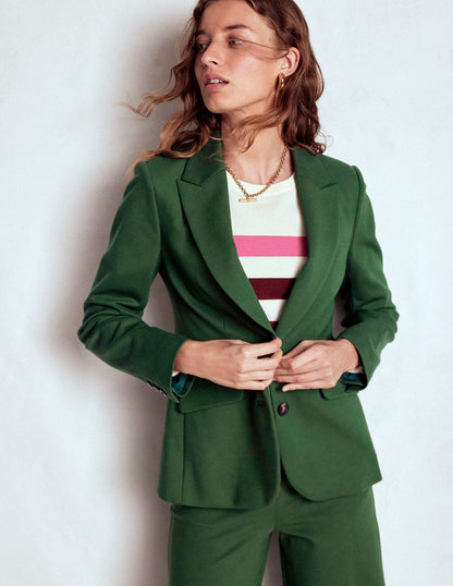 Marylebone Ponte Blazer-Hunter green-4