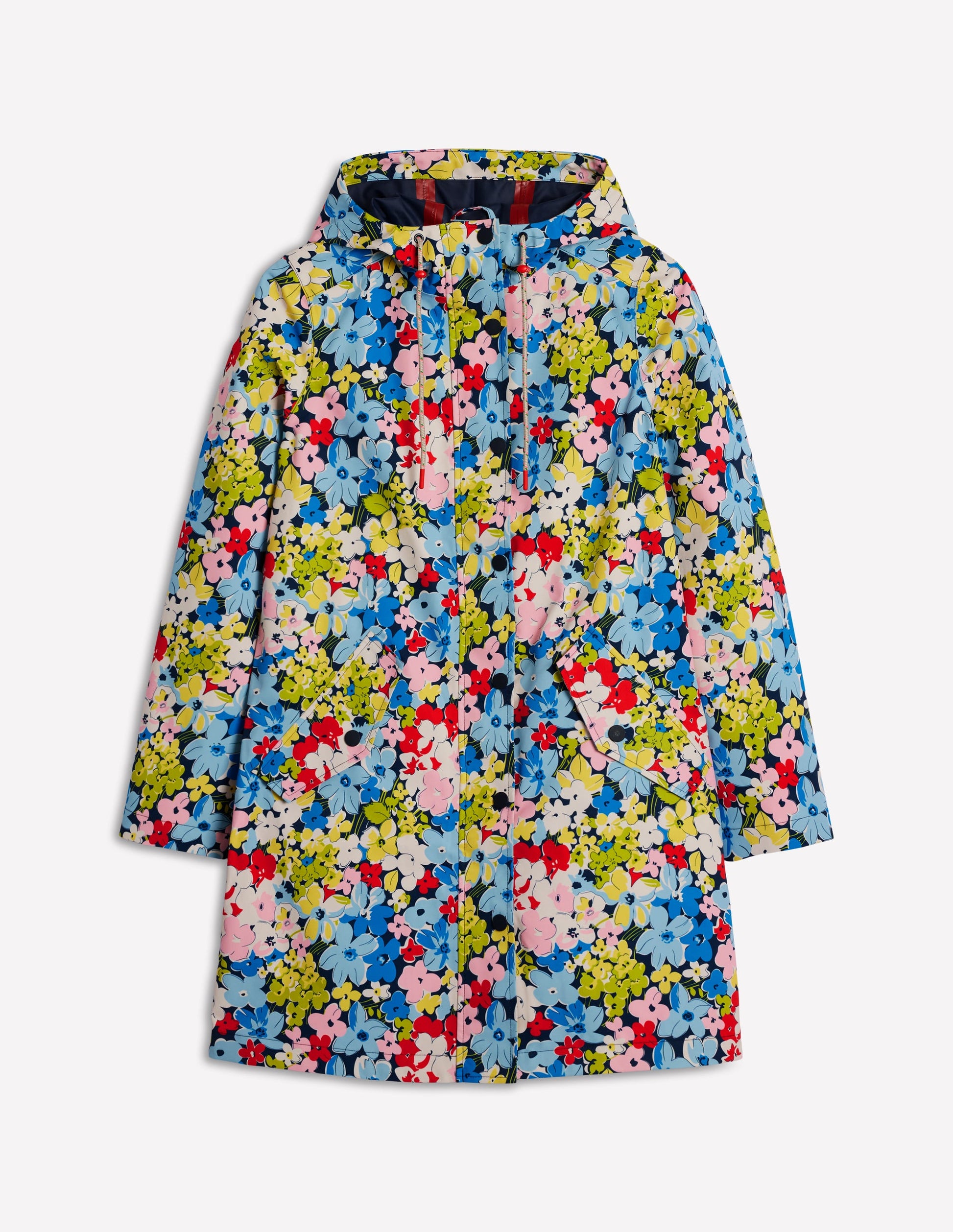 Wells Waterproof Hooded Coat-Multi, Flowerbed Cluster-5