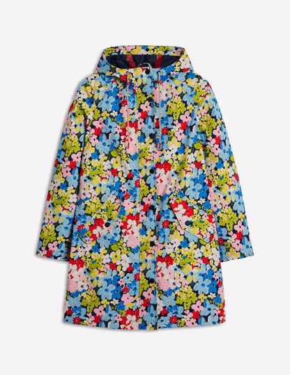 Wells Waterproof Hooded Coat-Multi, Flowerbed Cluster-5