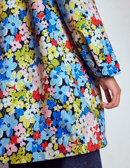 Wells Waterproof Hooded Coat-Multi, Flowerbed Cluster-4