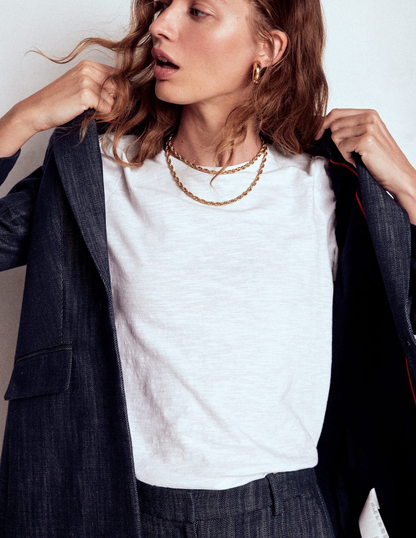 Woodbridge Twill Blazer-Navy, Indigo