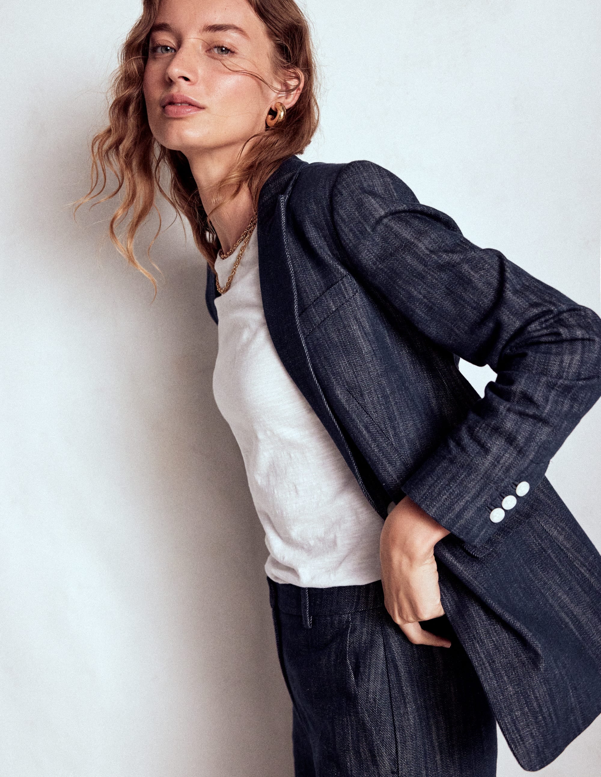 Woodbridge Twill Blazer-Navy, Indigo - Image 7