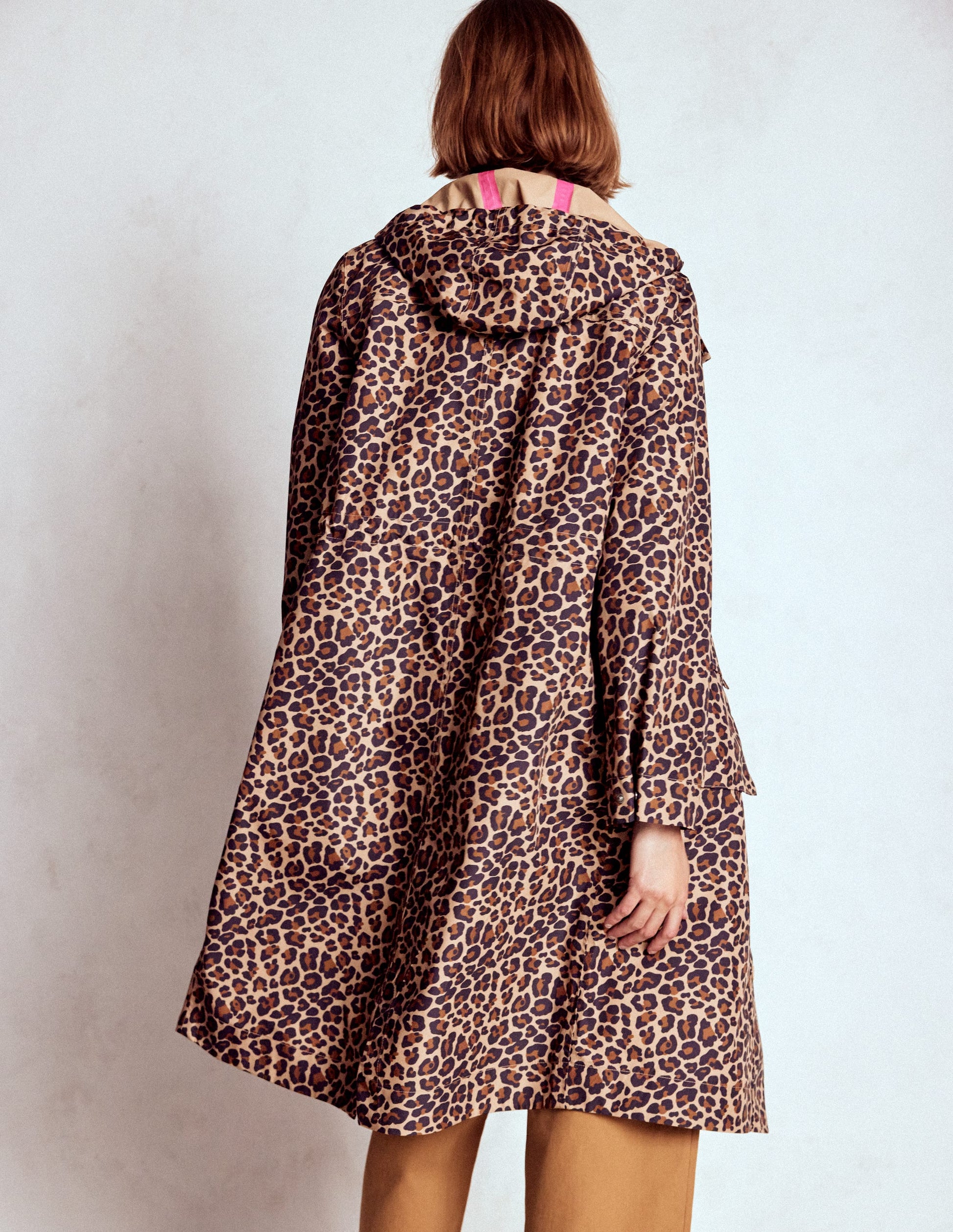 Longline Rain Mac-Multi, Cheetah Pop-3