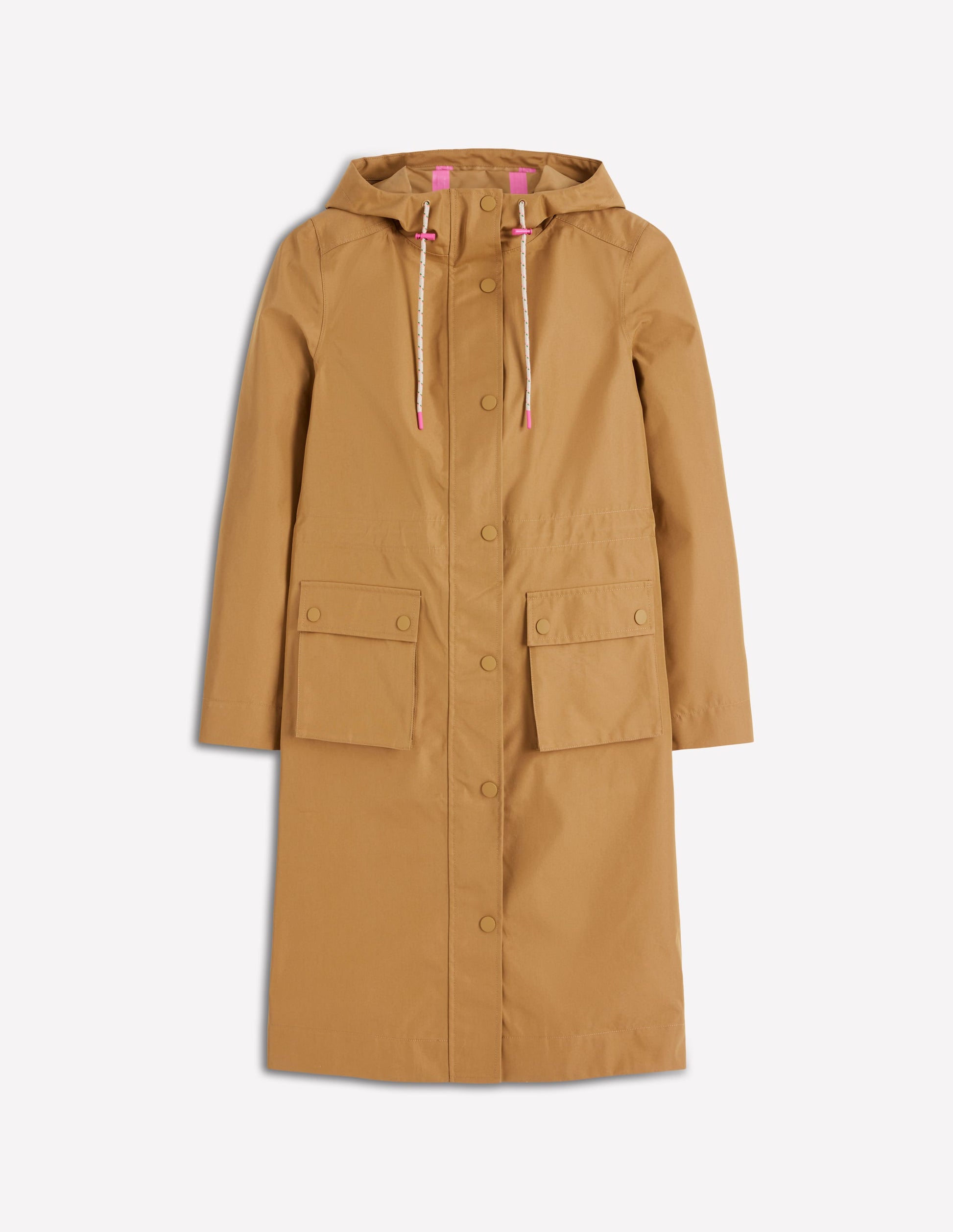 Longline Rain Mac-Hazelnut Brown-5