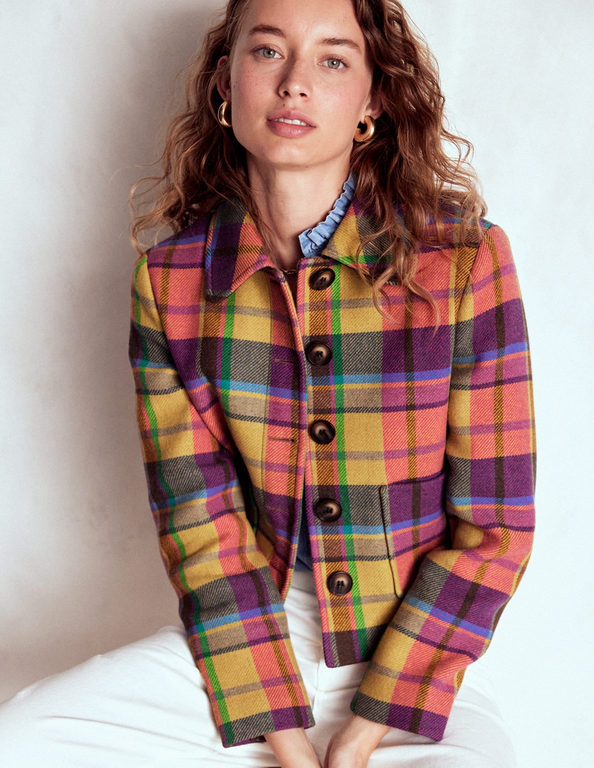 Knightsbridge Wool Jacket-Multi Check | Boden USA