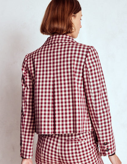 Knightsbridge Gingham Jacket-Chestnut Gingham-3