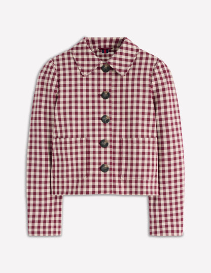 Knightsbridge Gingham Jacket-Chestnut Gingham-10
