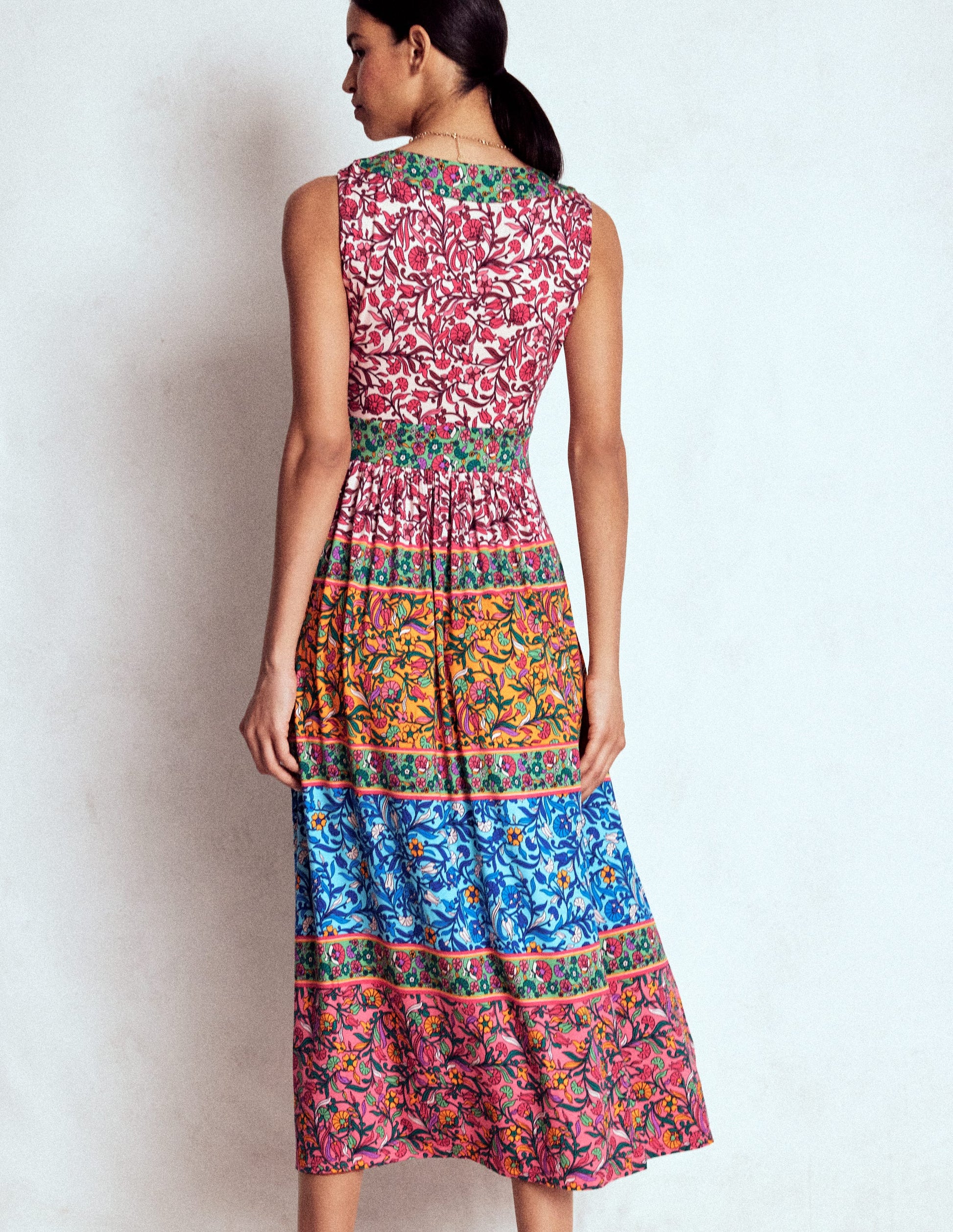 Olympia Jersey Maxi Dress-Multi, Enchanting Vine-3