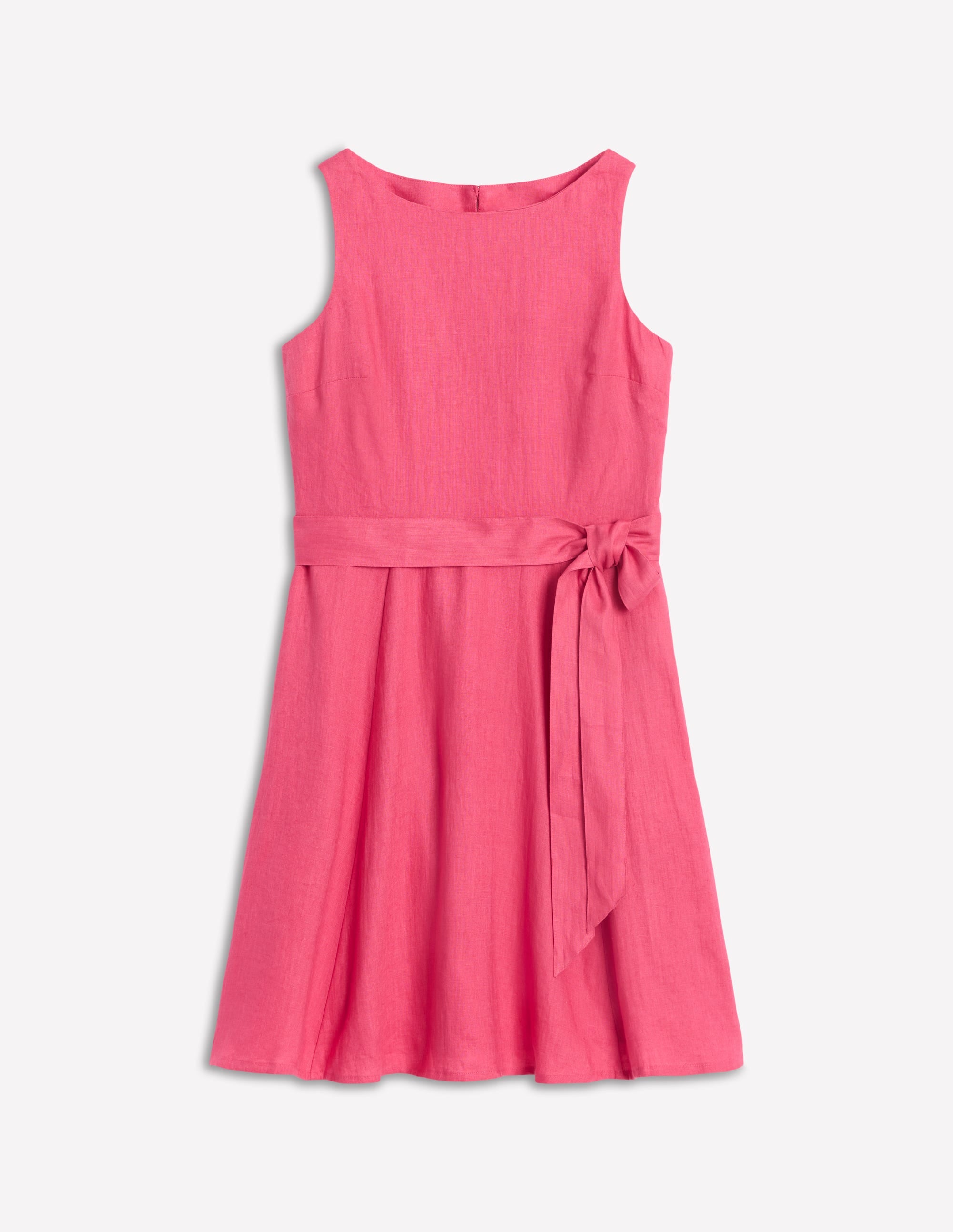 Anya Sleeveless Linen Dress-Rose Pink - Image 5