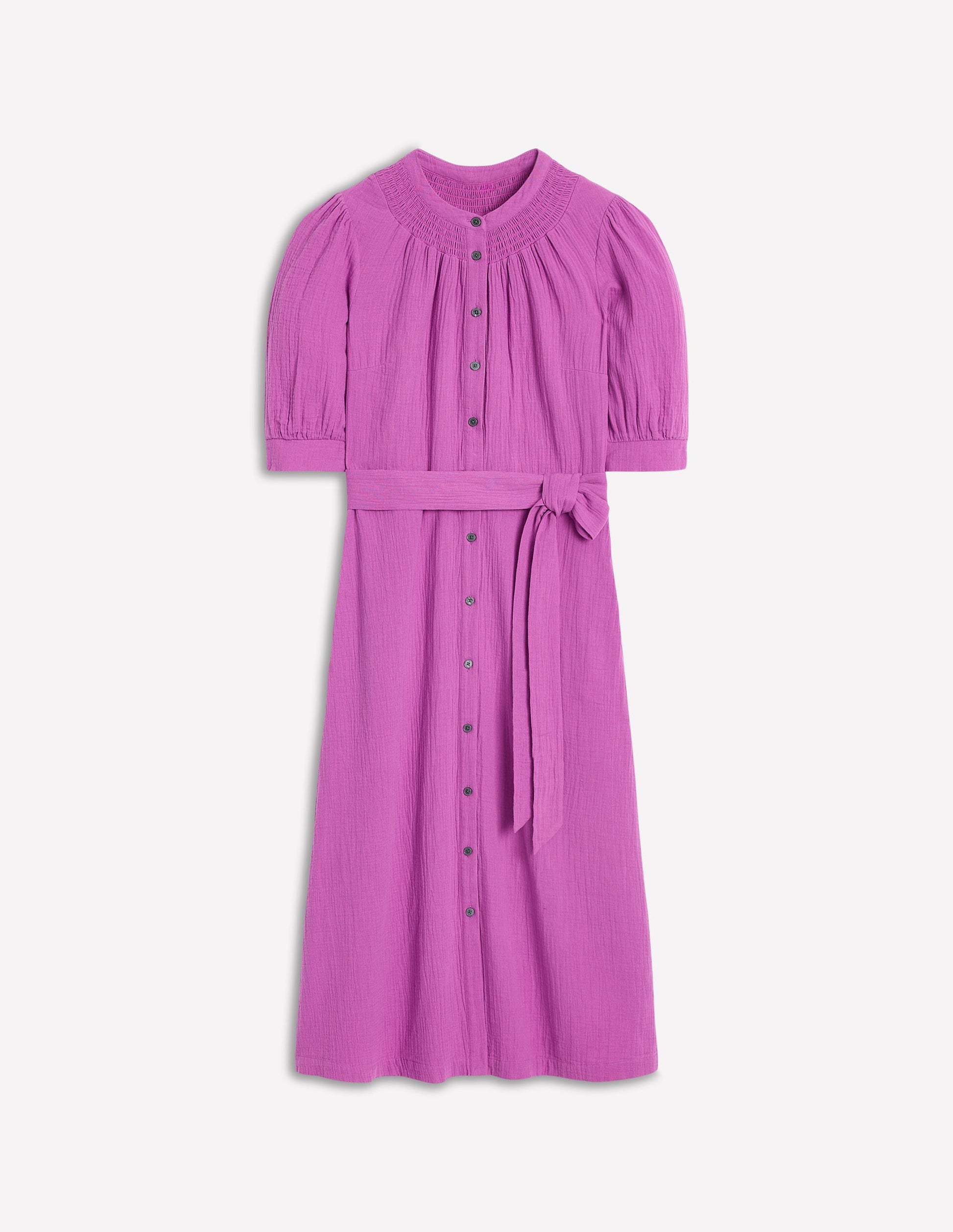 Ada Double Cloth Midi Dress-Foxglove Purple-5