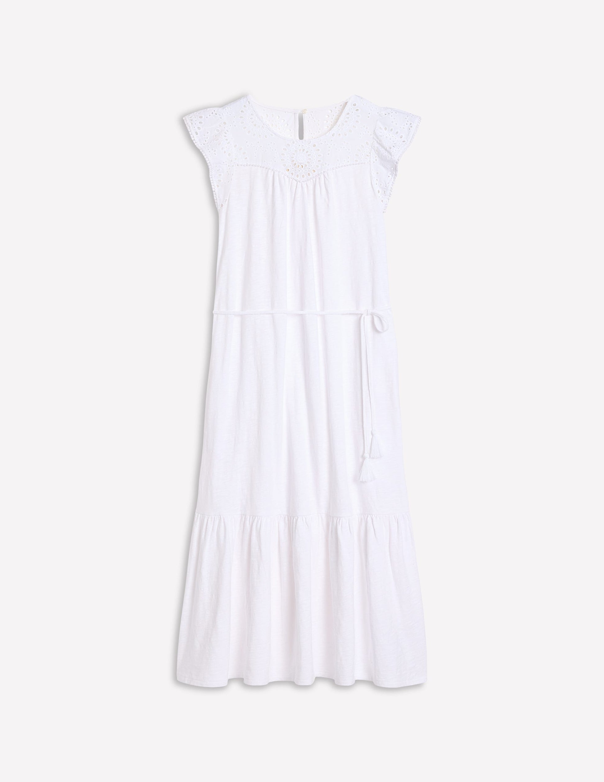 Juliet Broderie Midi Dress-White-7