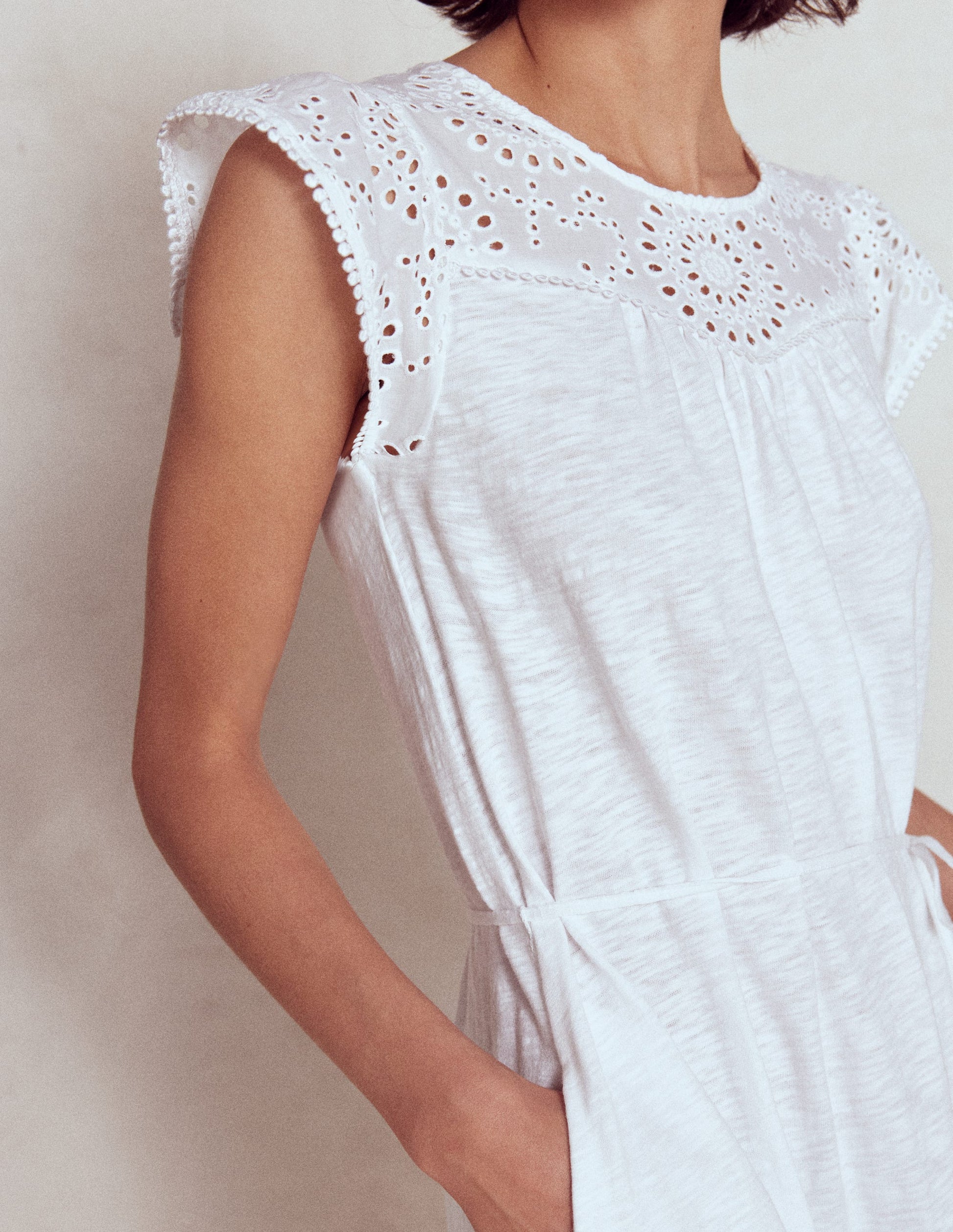 Juliet Broderie Midi Dress-White-4