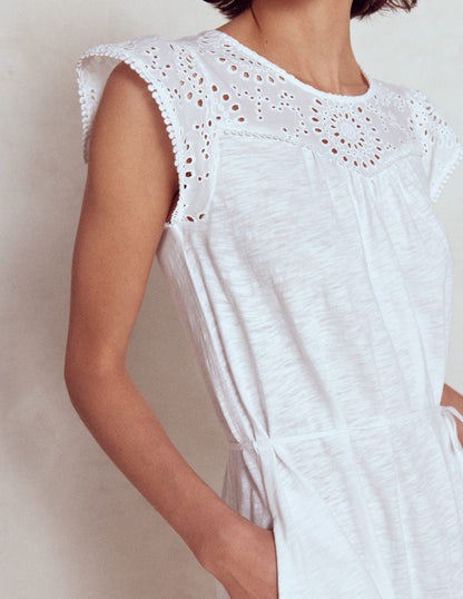 Juliet Broderie Midi Dress-White-4