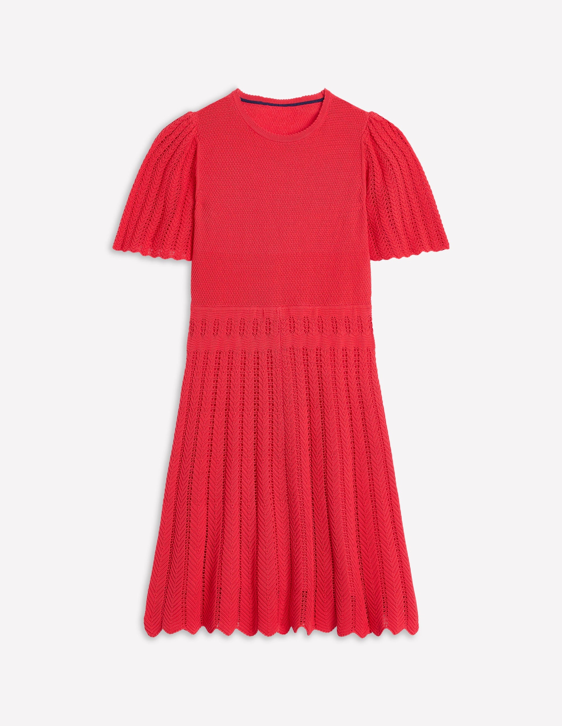 Cotton Stitch Crew Dress-Bittersweet-6