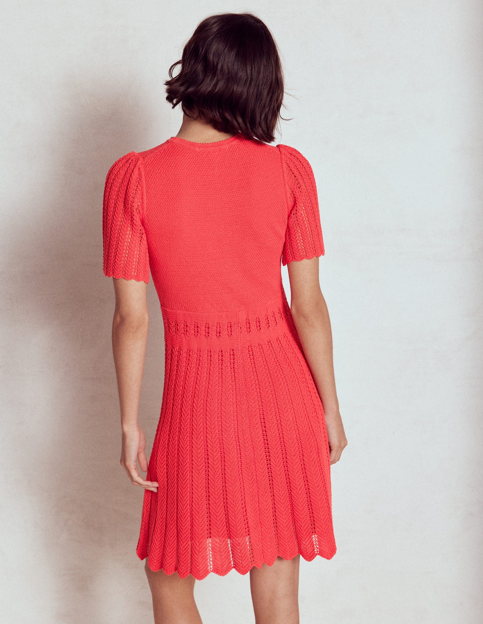 Cotton Stitch Crew Dress-Bittersweet-4