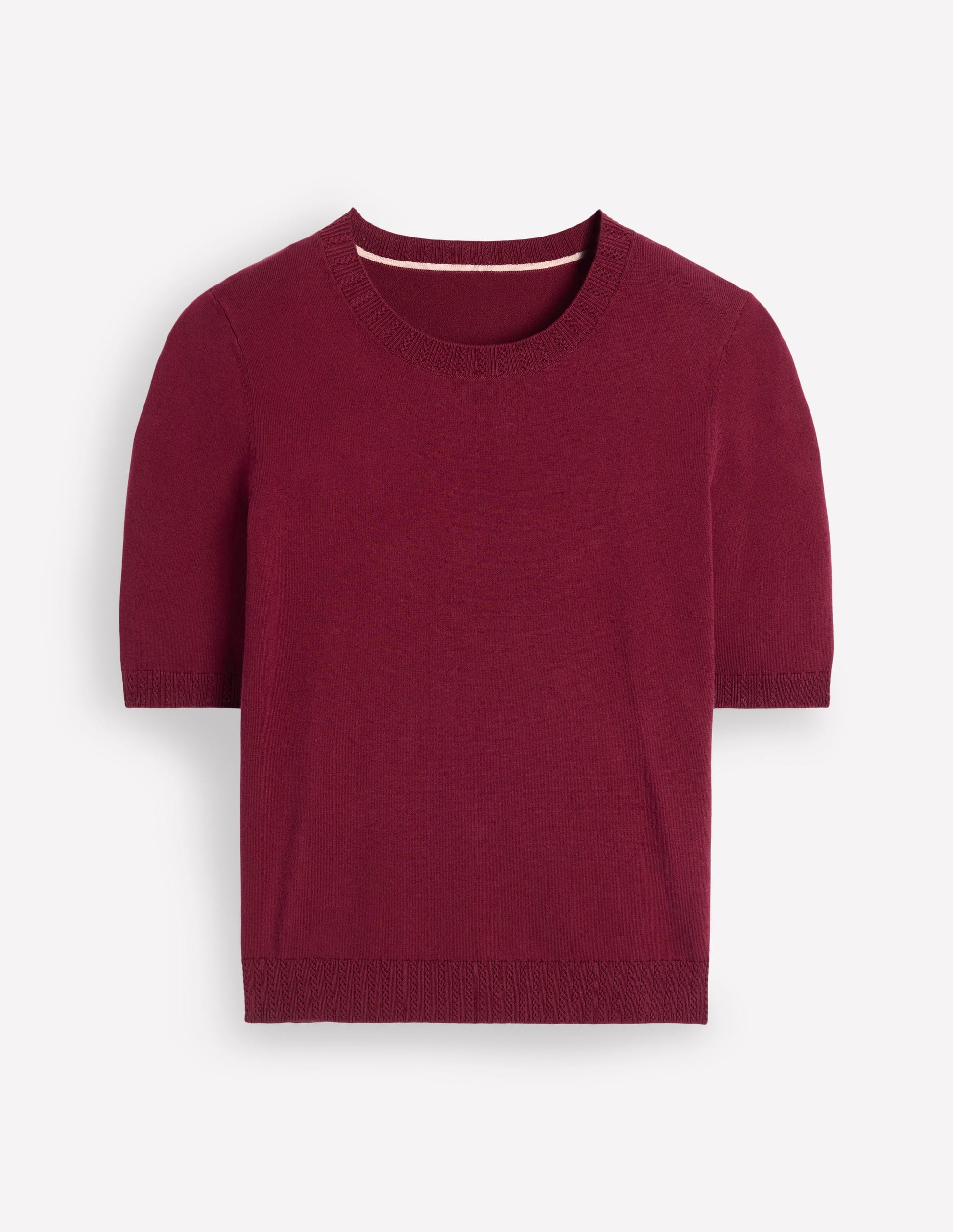 Emilia Cotton Crew T-shirt-Deep Wisteria-7