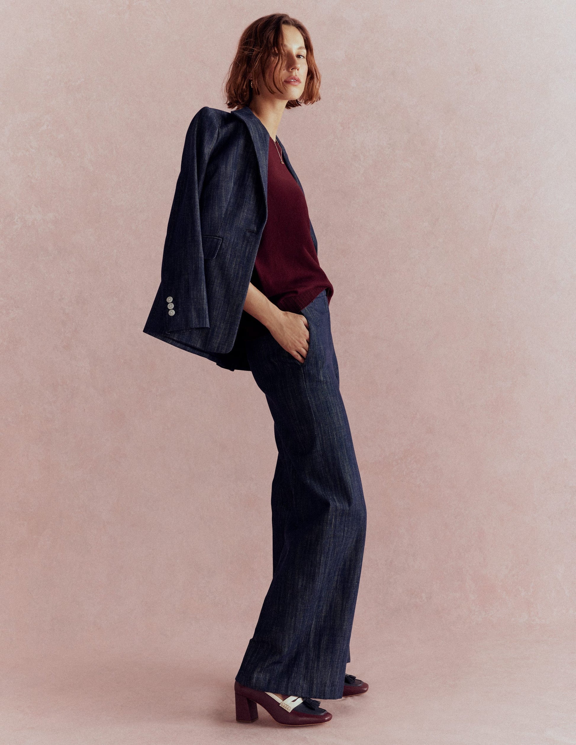 Emilia Cotton Crew T-shirt-Deep Wisteria-5