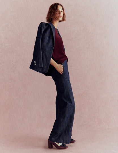 Emilia Cotton Crew T-shirt-Deep Wisteria-5