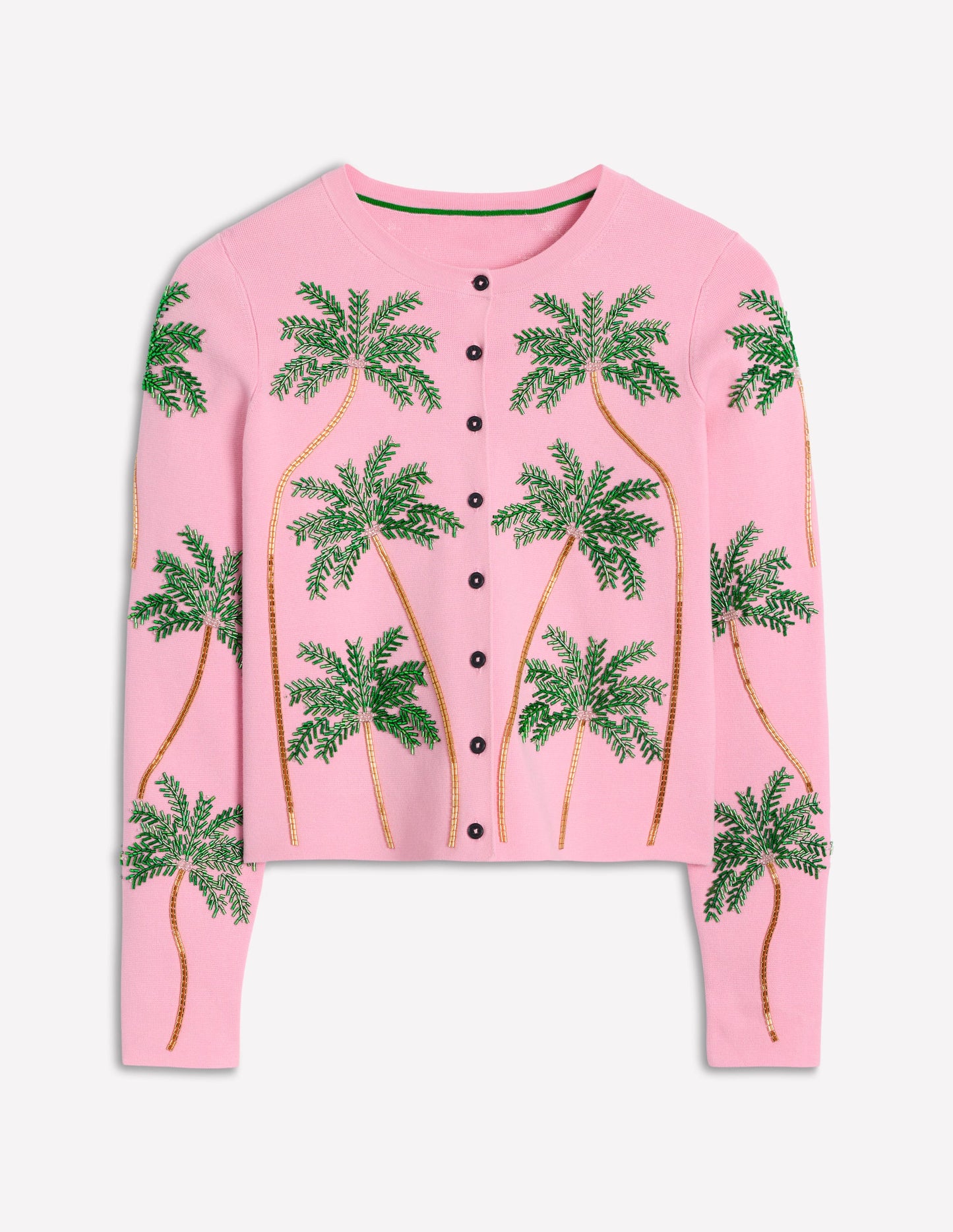 Embellished  Cardigan-Soft Pink