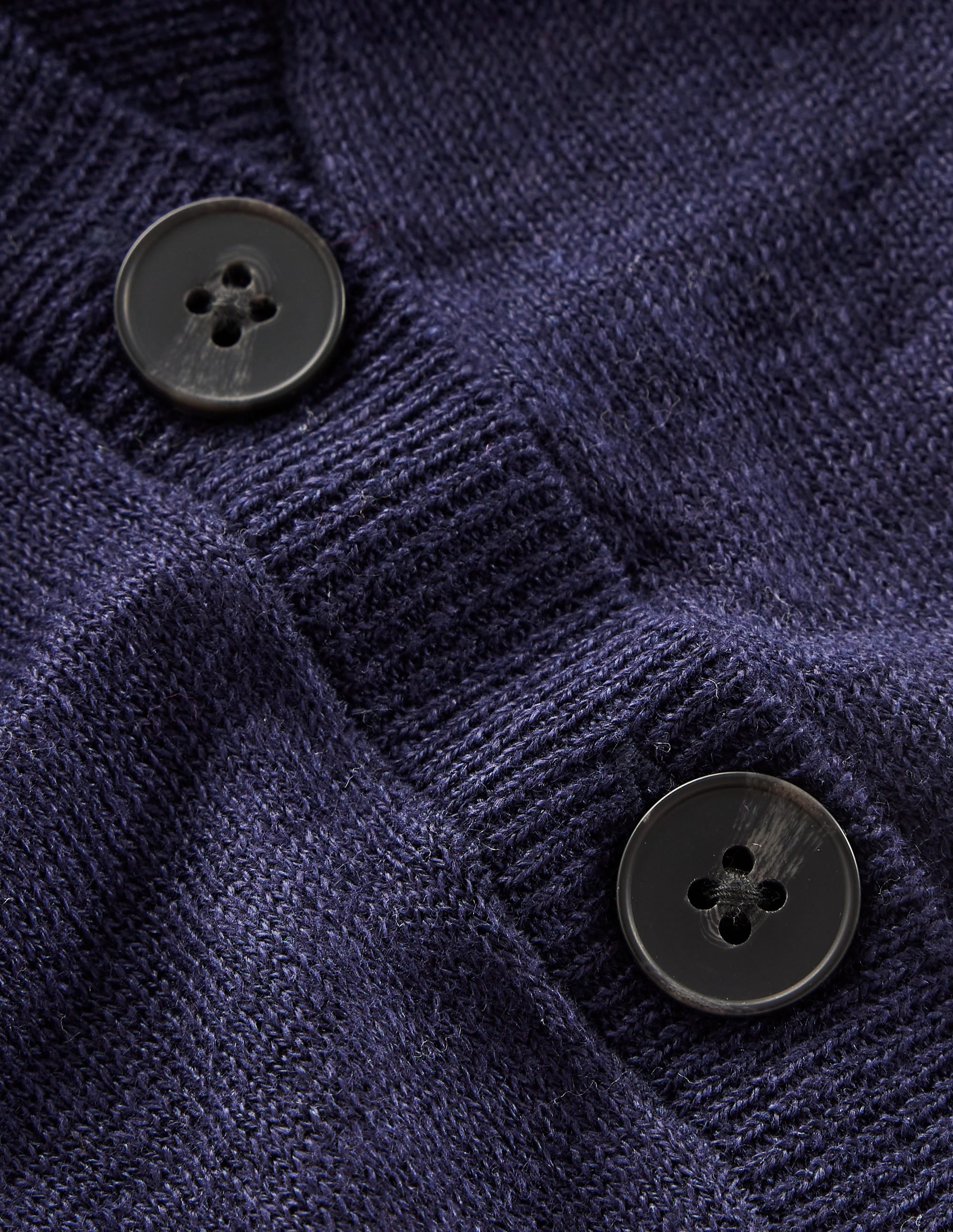 V-Neck Linen Waistcoat-Navy - Image 6