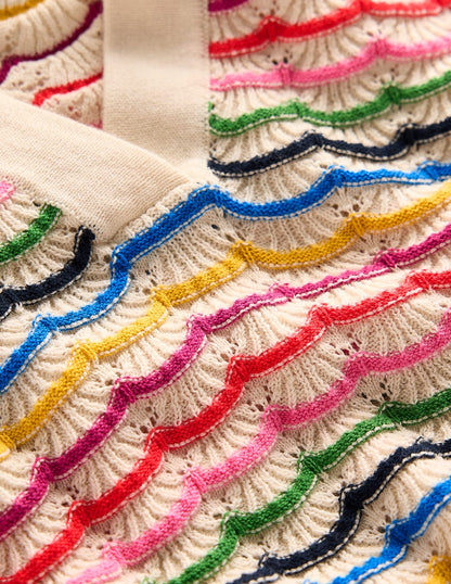 Collared Henley Sweater-Multi, Rainbow-6