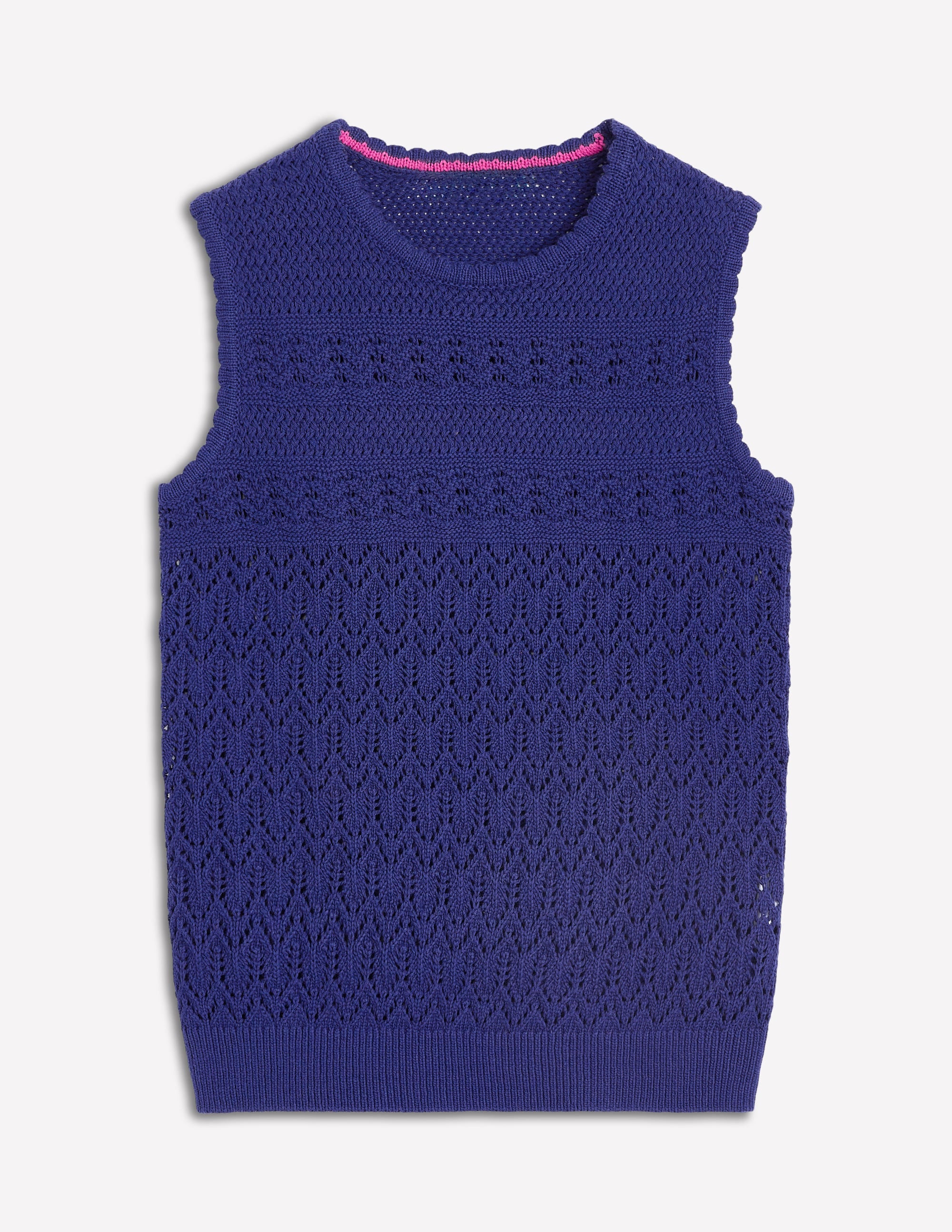Cotton Stitch Crew Tank-Starboard Blue - Image 5