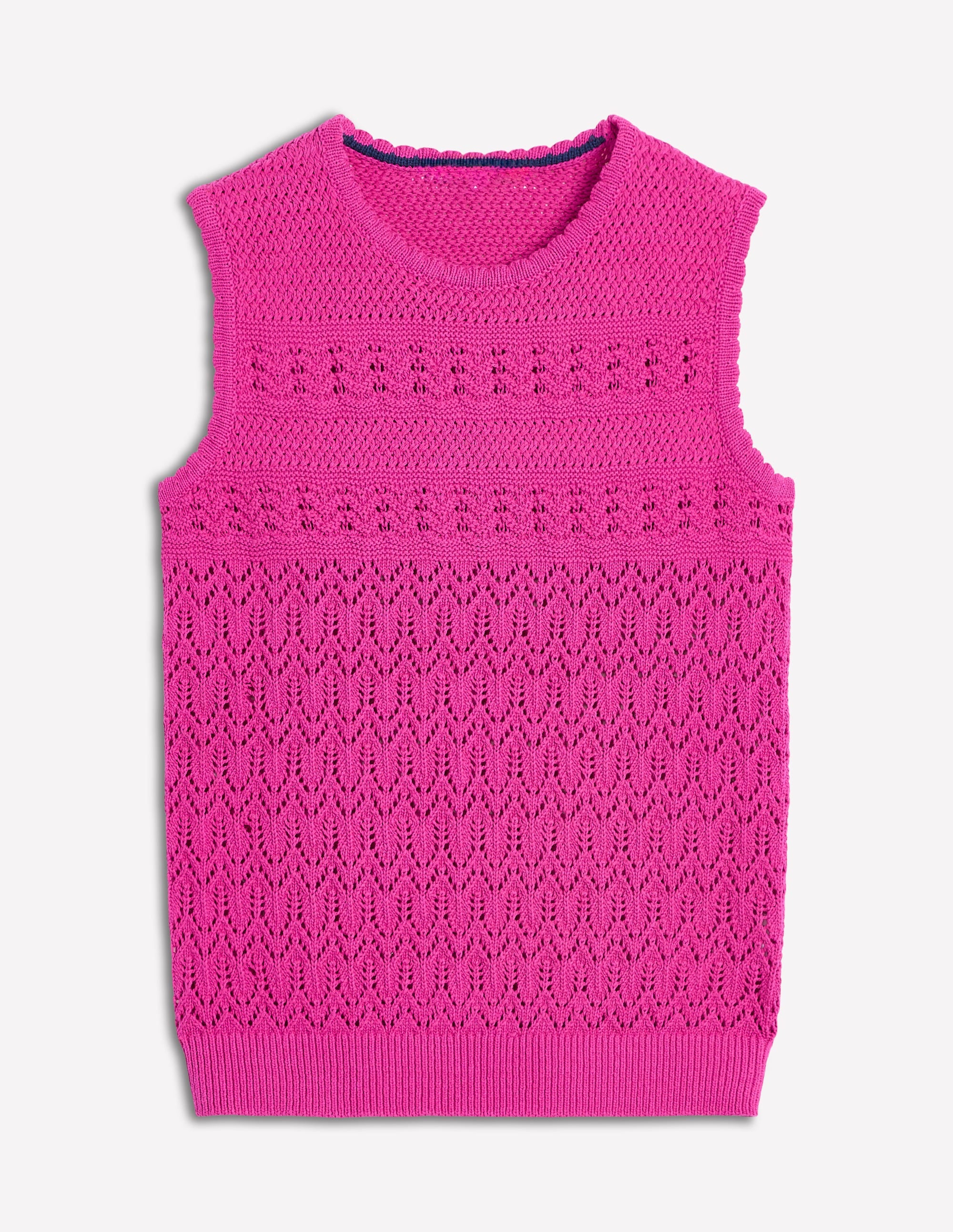Cotton Stitch Crew Tank-Purple Damson - Image 5