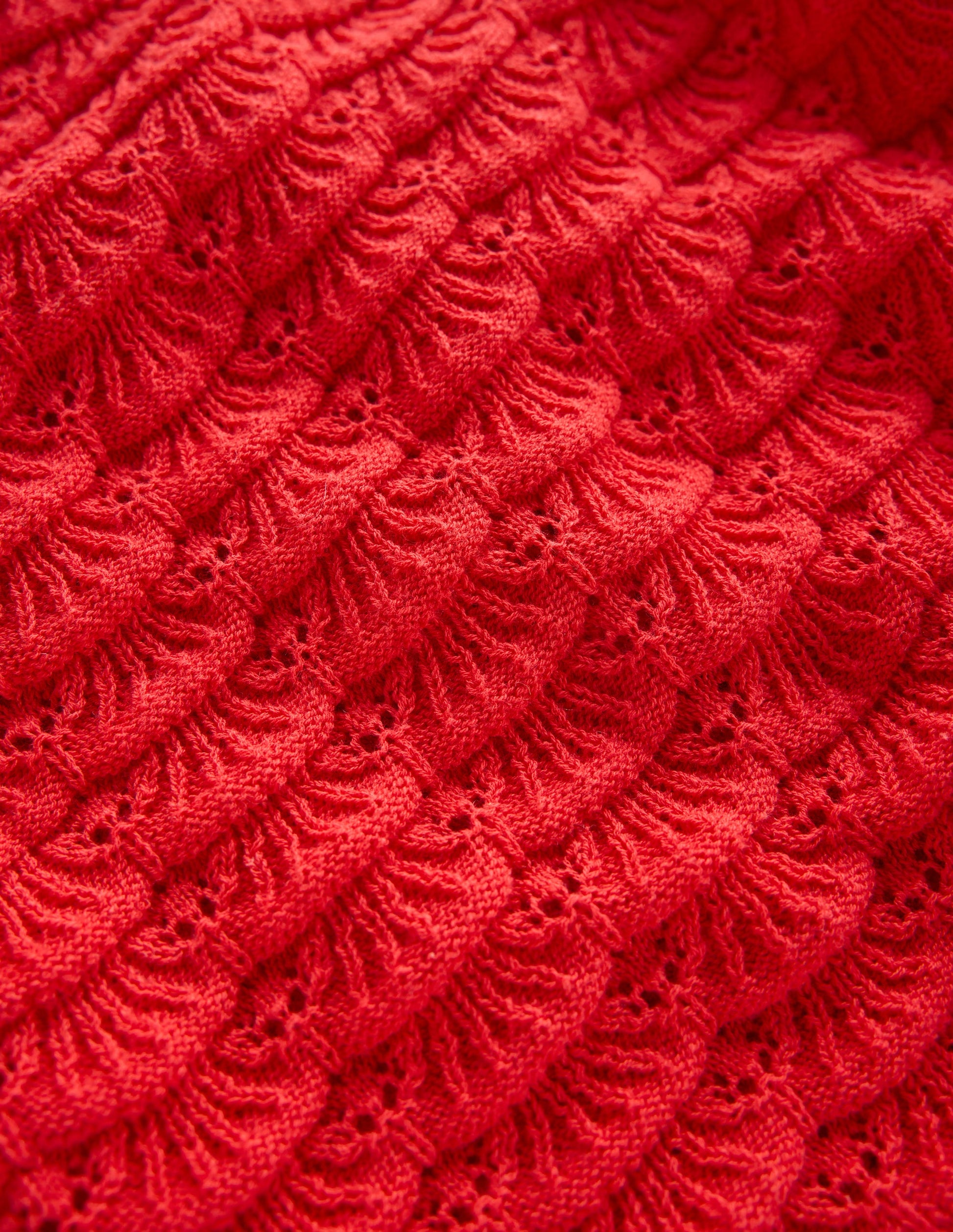 Textured Knitted Shorts-Strawberry Tart Red-7