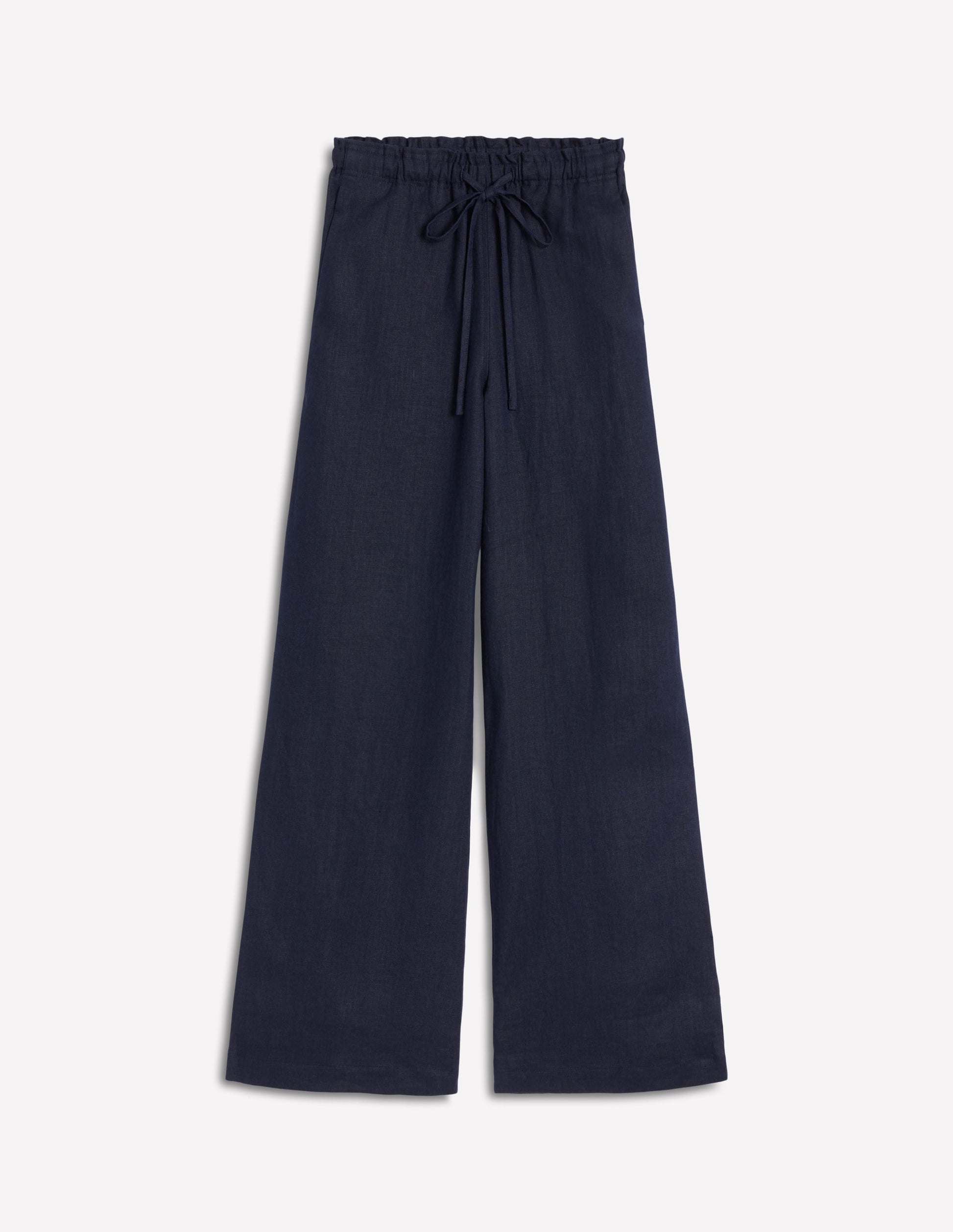 Islington Linen Pants-Navy-6