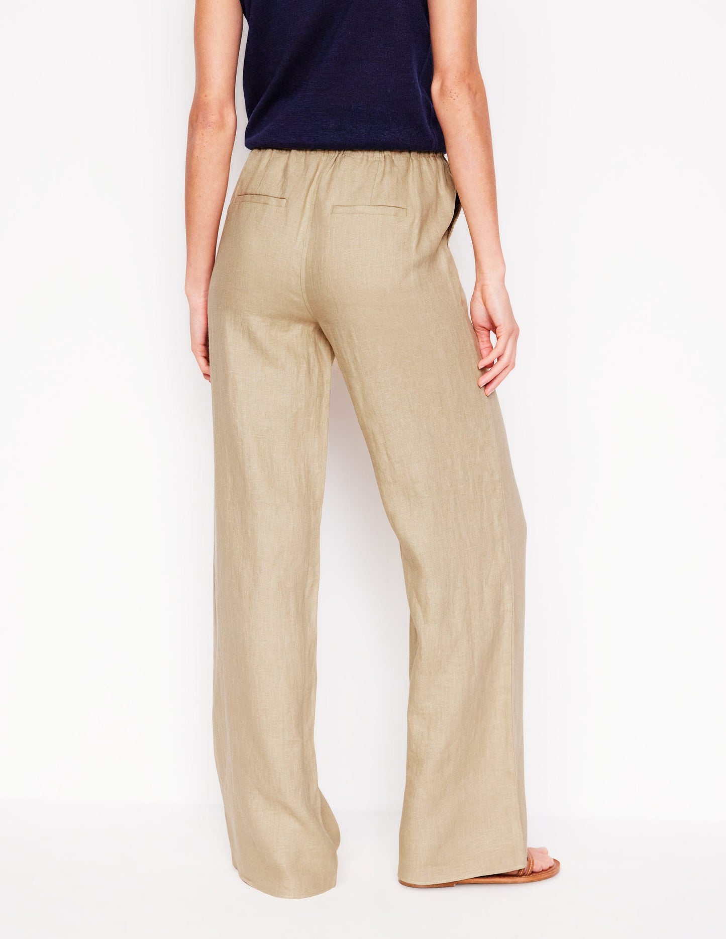 Islington Linen Pants-Oatmeal