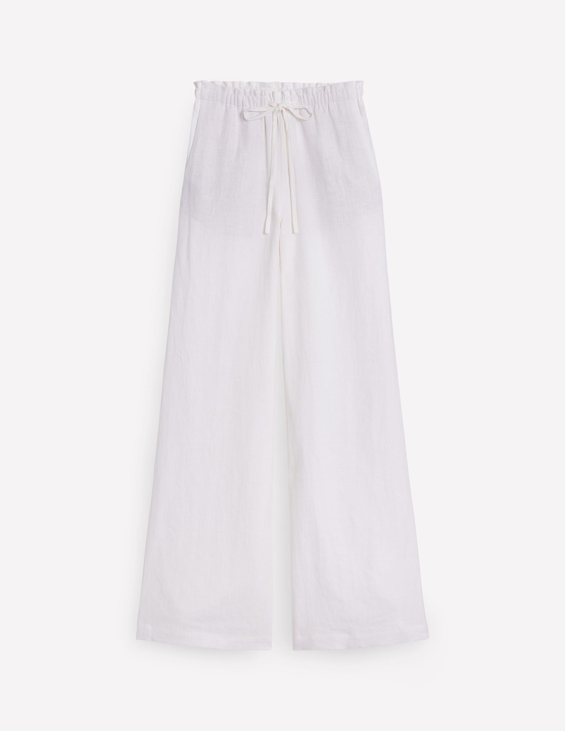 Islington Linen Pants-White-7