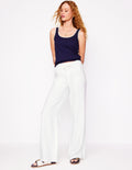 Islington Linen Pants-White