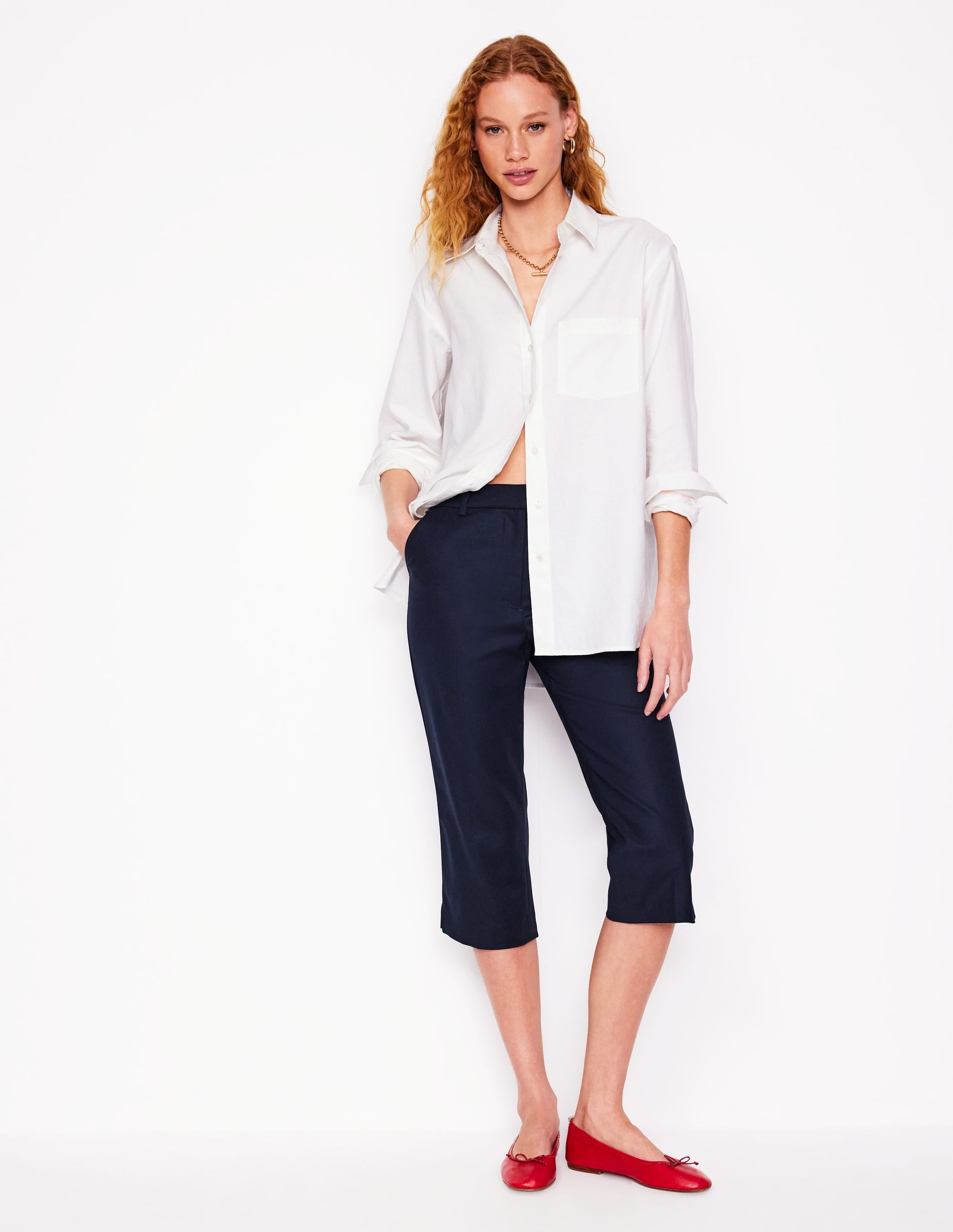 Capri Pants-Navy - Image 1