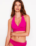Levanzo Halter Bikini Top-Jewel Pink